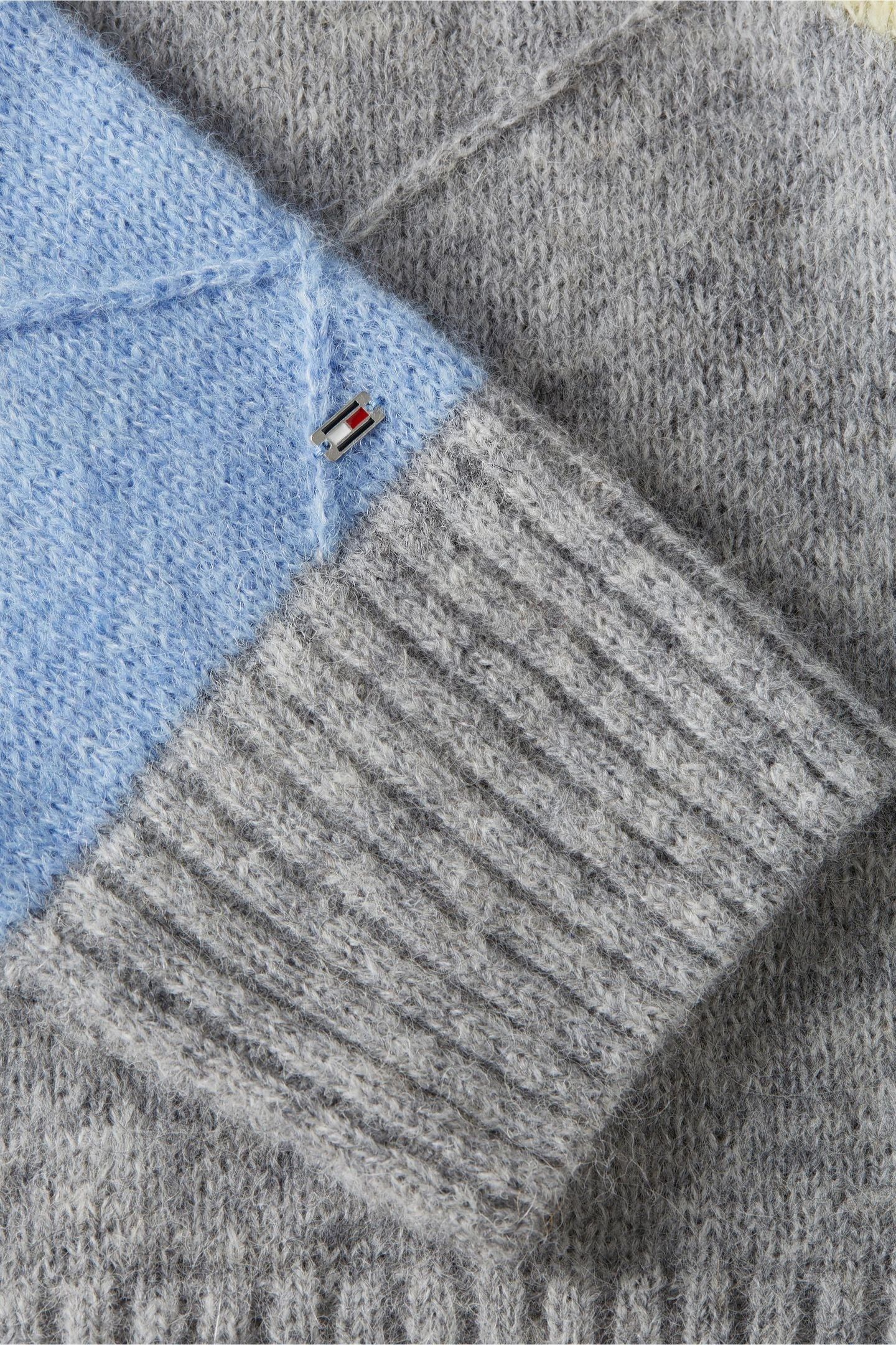 ALPACA BLEND ARGYLE LIGHT GREY HEATHER/YELLOW/BLUE ARGYLE 3