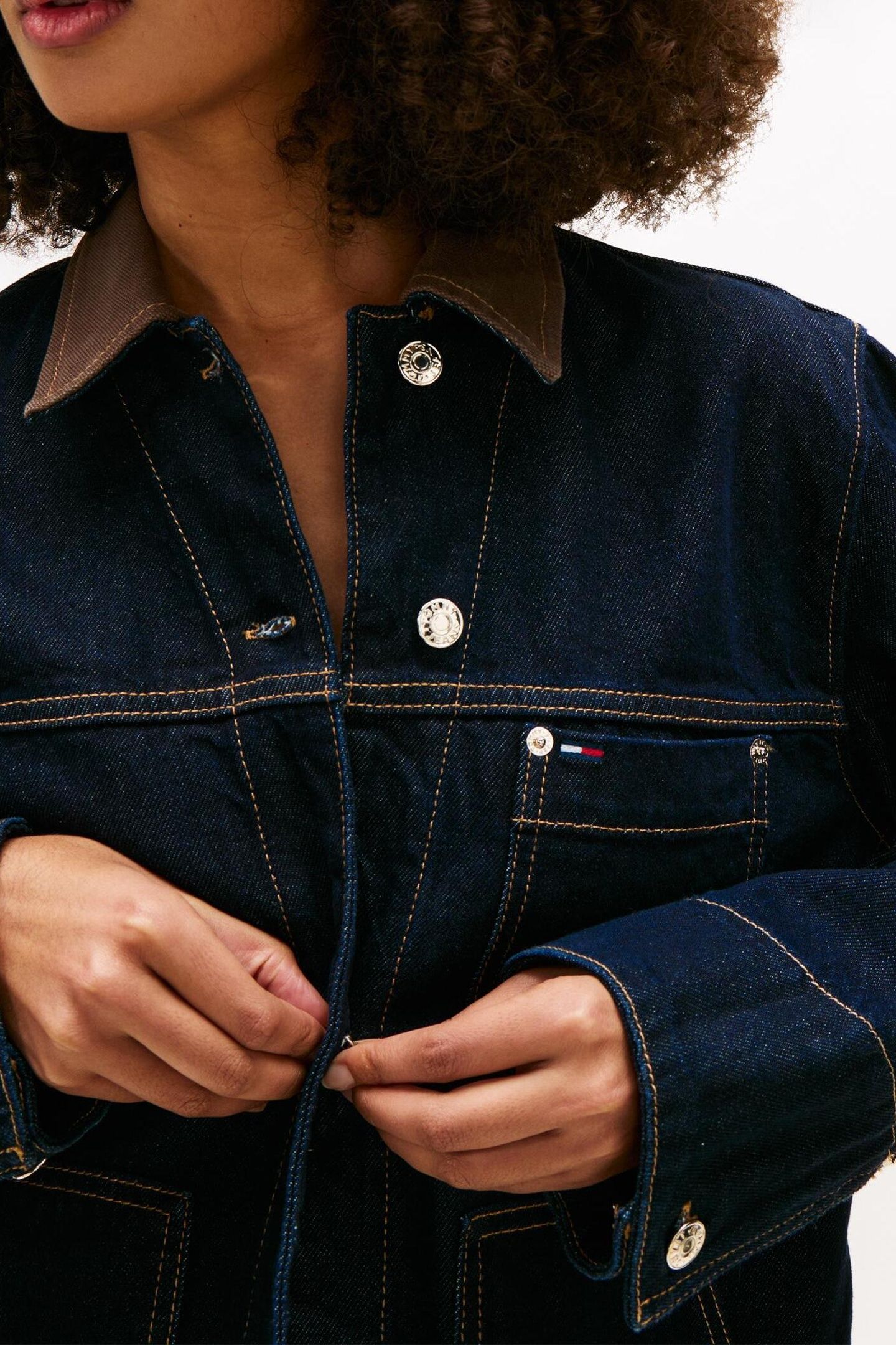 OVERSIZED CHORE JACKET DENIM DARK 6