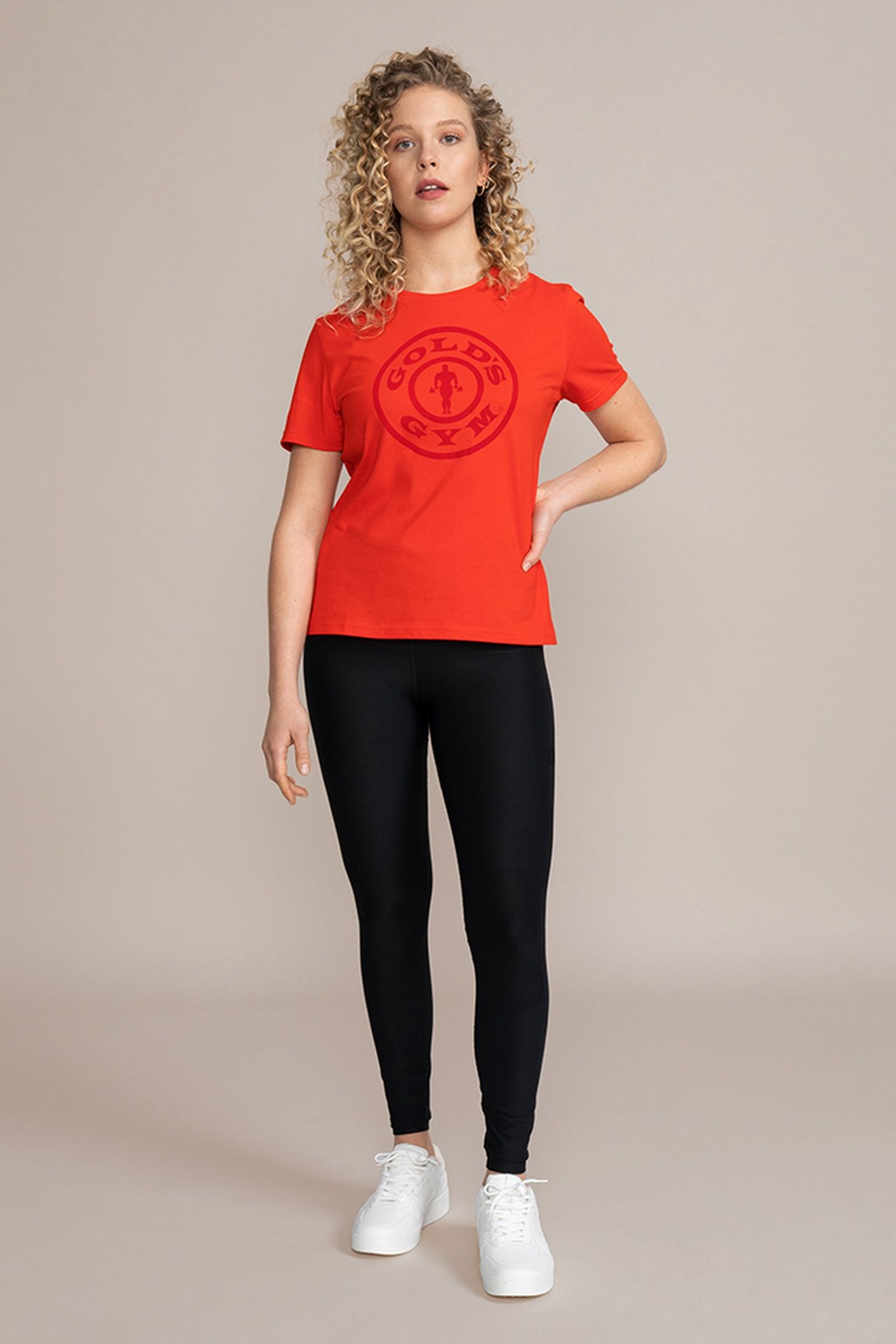 WEIGHT PLATE WOMEN'S RELAXED TEE RED 1