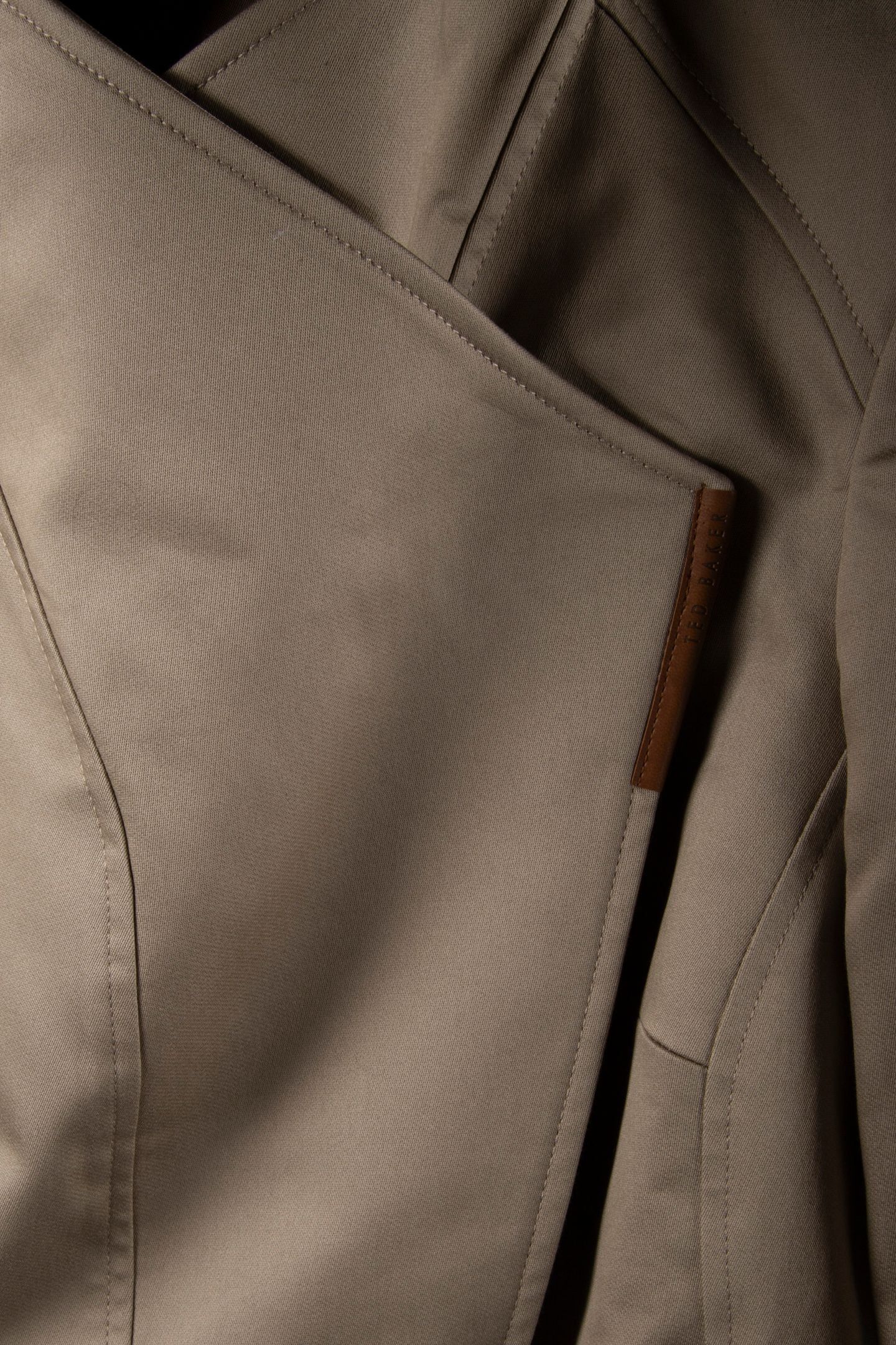 COTTON TWILL WRAP JACKET CAMEL 4