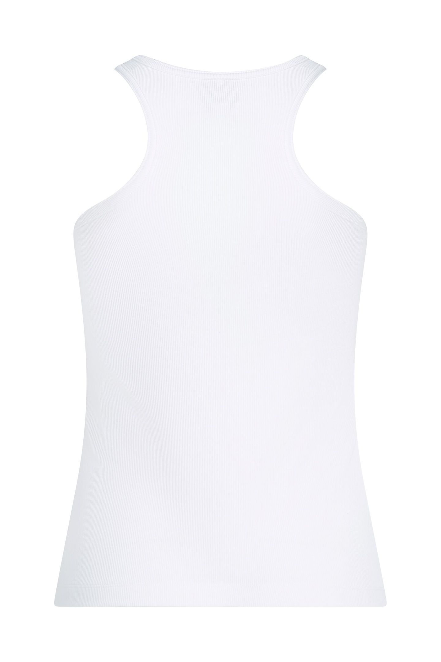 KLJ RIBBED LOGO TANK WHITE 8