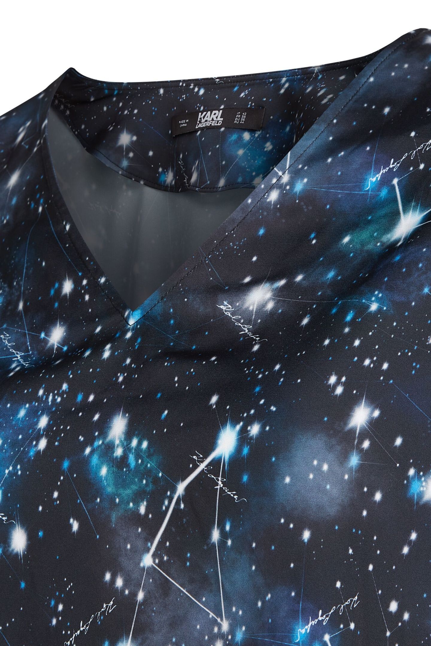 COSMIC PRINT BLOUSE BLACK 3