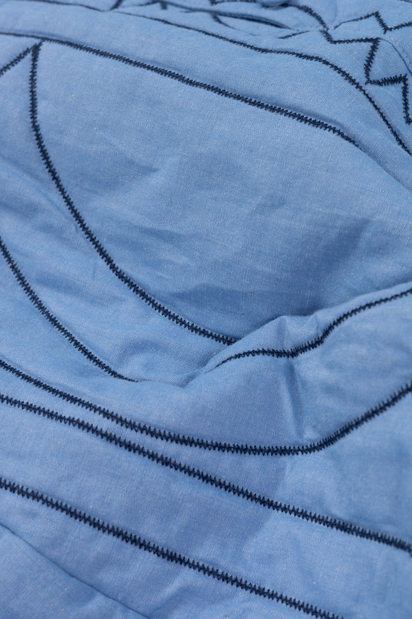 BLUE QUILTED SHORT SKIRT 6