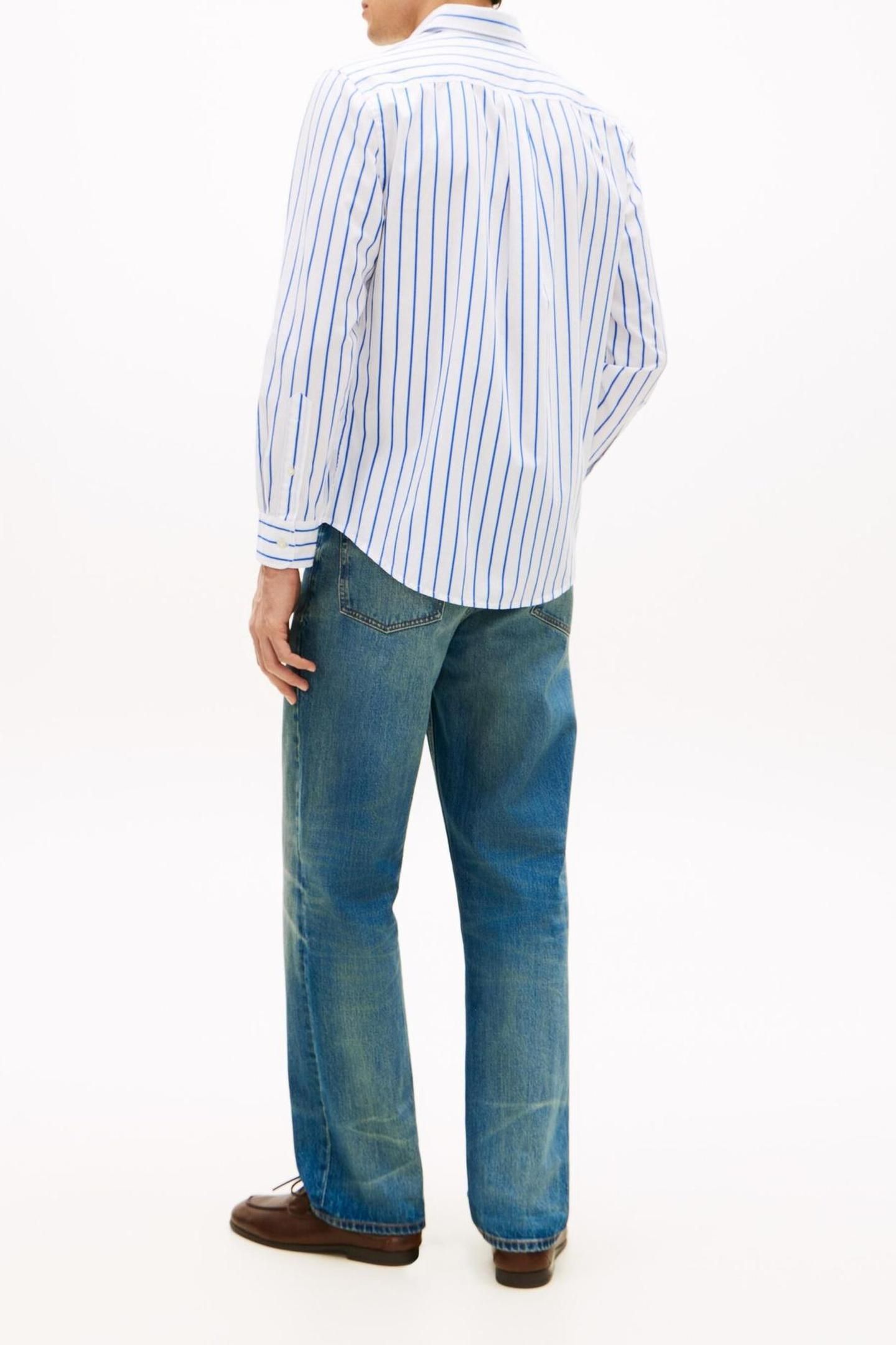 FLEX POPLIN BOLD WHITE/STRIPE 2