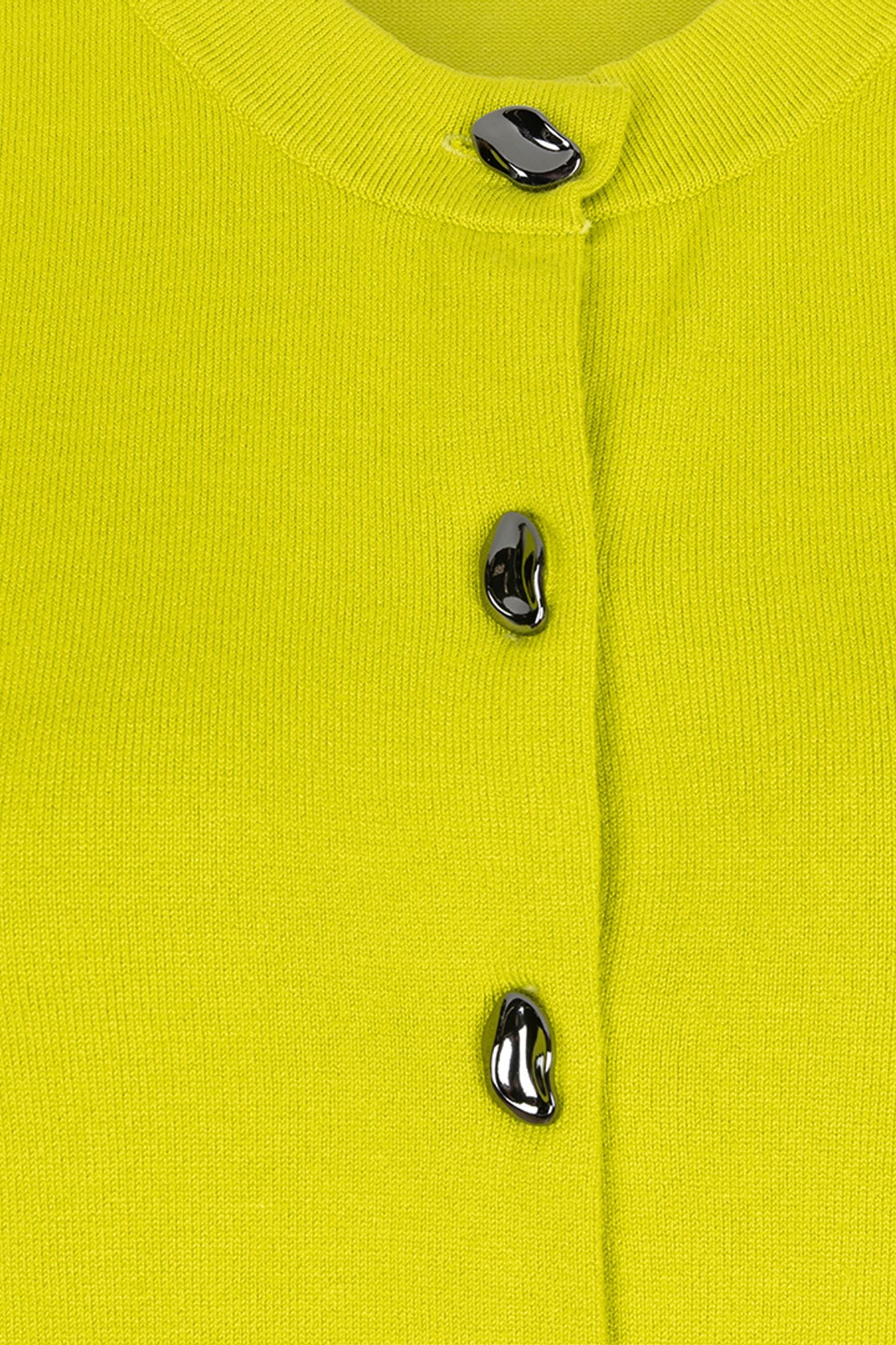 GILET BUTTONS BASIC KNIT CITY LIME 6