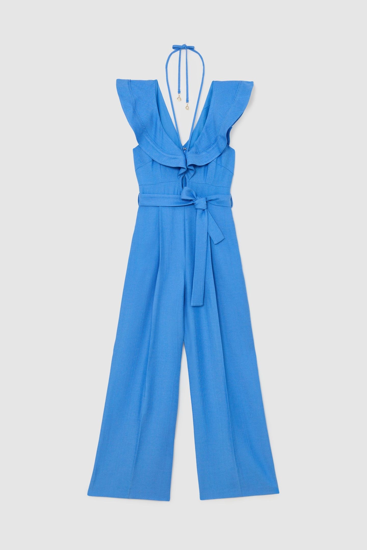 FRILL DETAIL JUMPSUIT BLUE 3