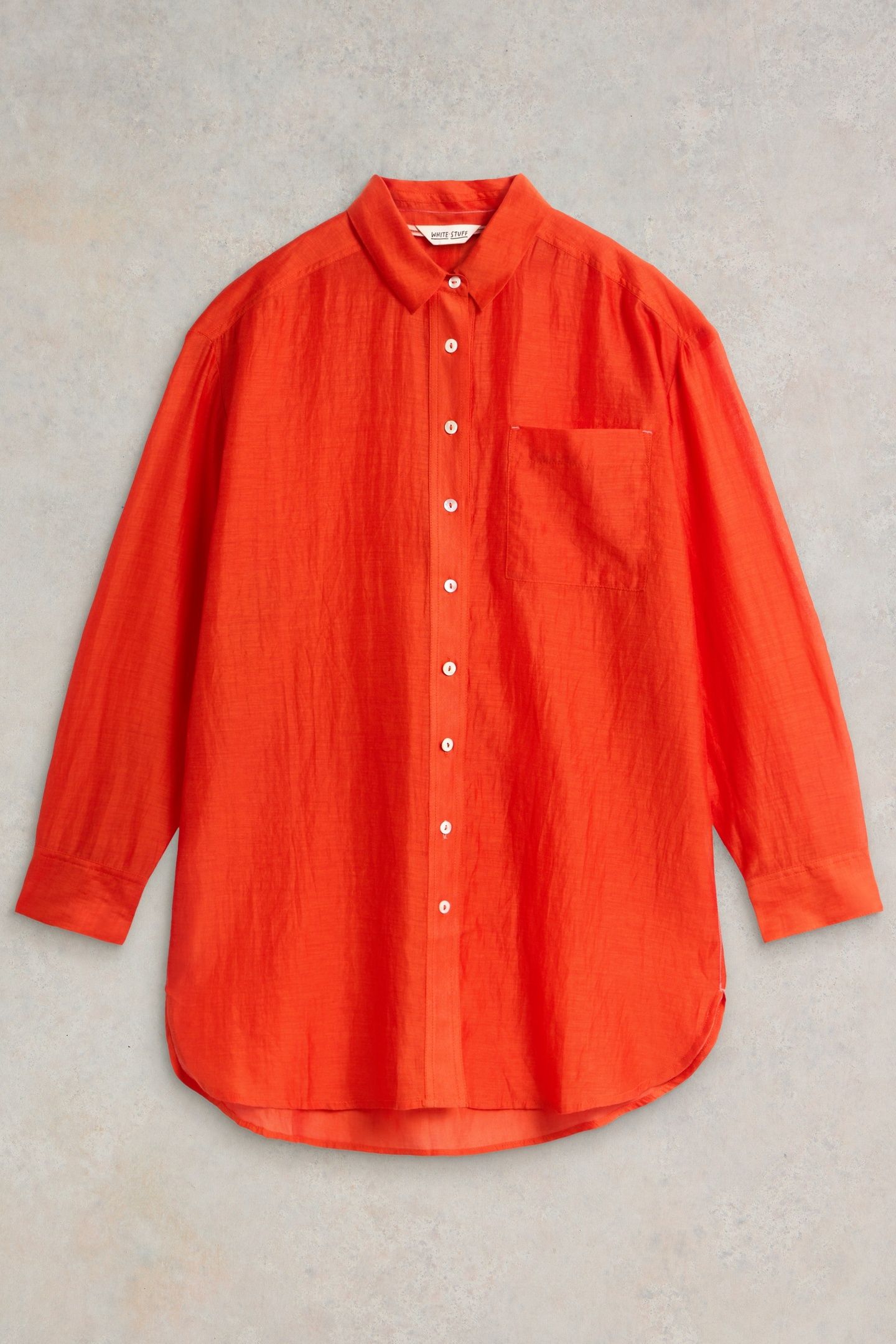 DELILAH COTTON SILK SHIRT BRT ORANGE 3