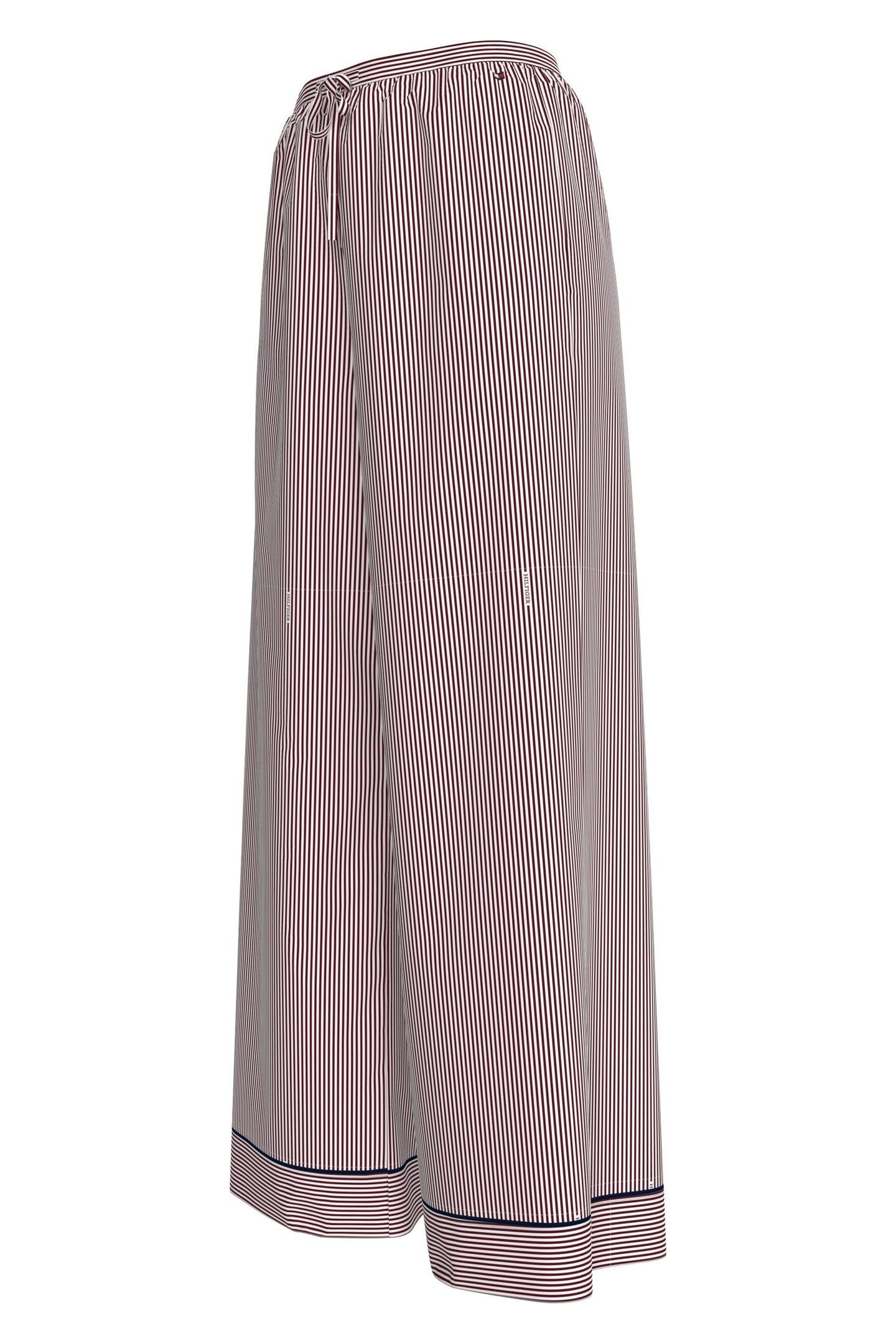 PRINT VISCOSE PANT MONOTYPE ITHACA STRIPE DEEP ROUGE 3