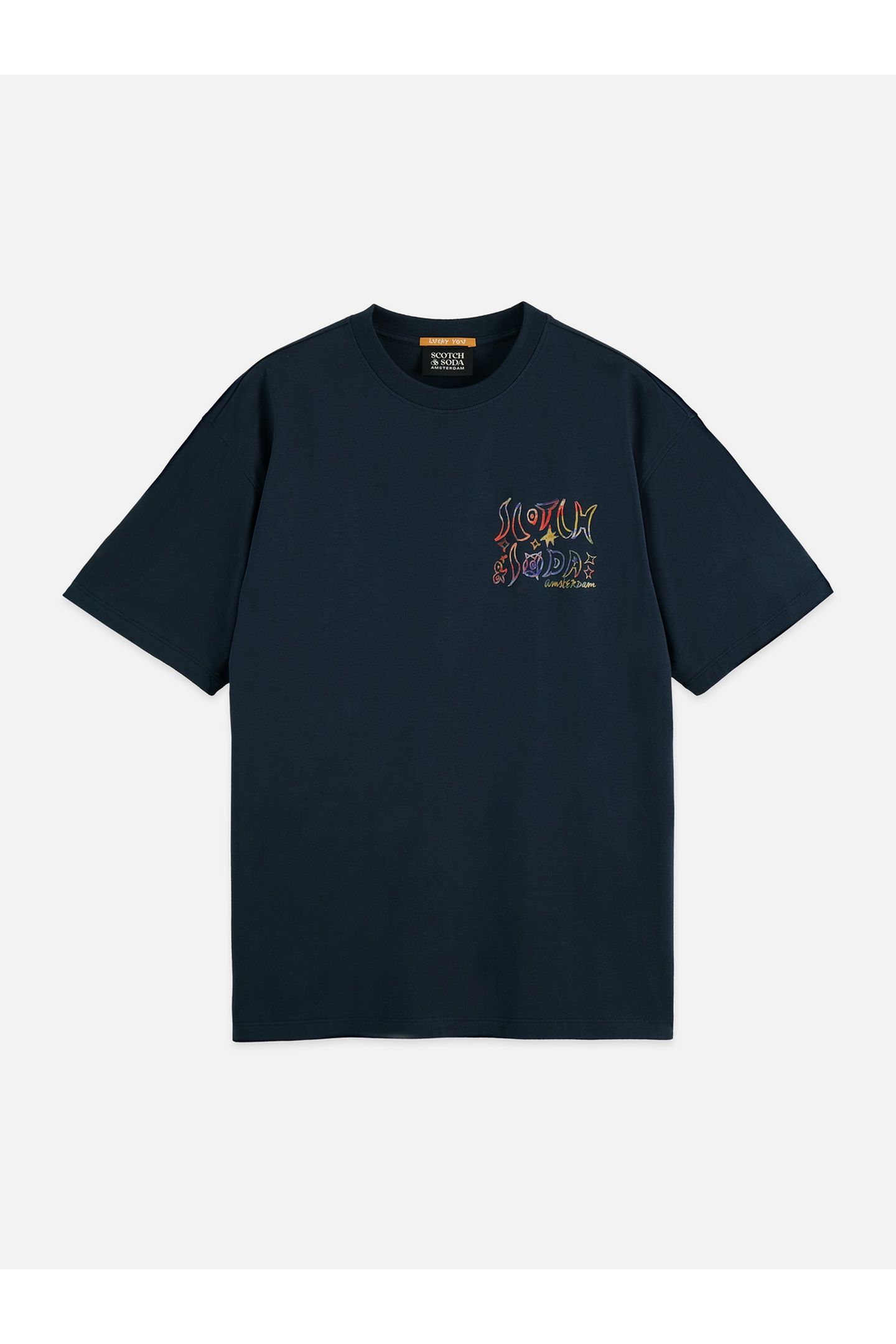 FRONT AND BACK ARTWORK RELAXED-FIT T-SHIRT BLACK 1