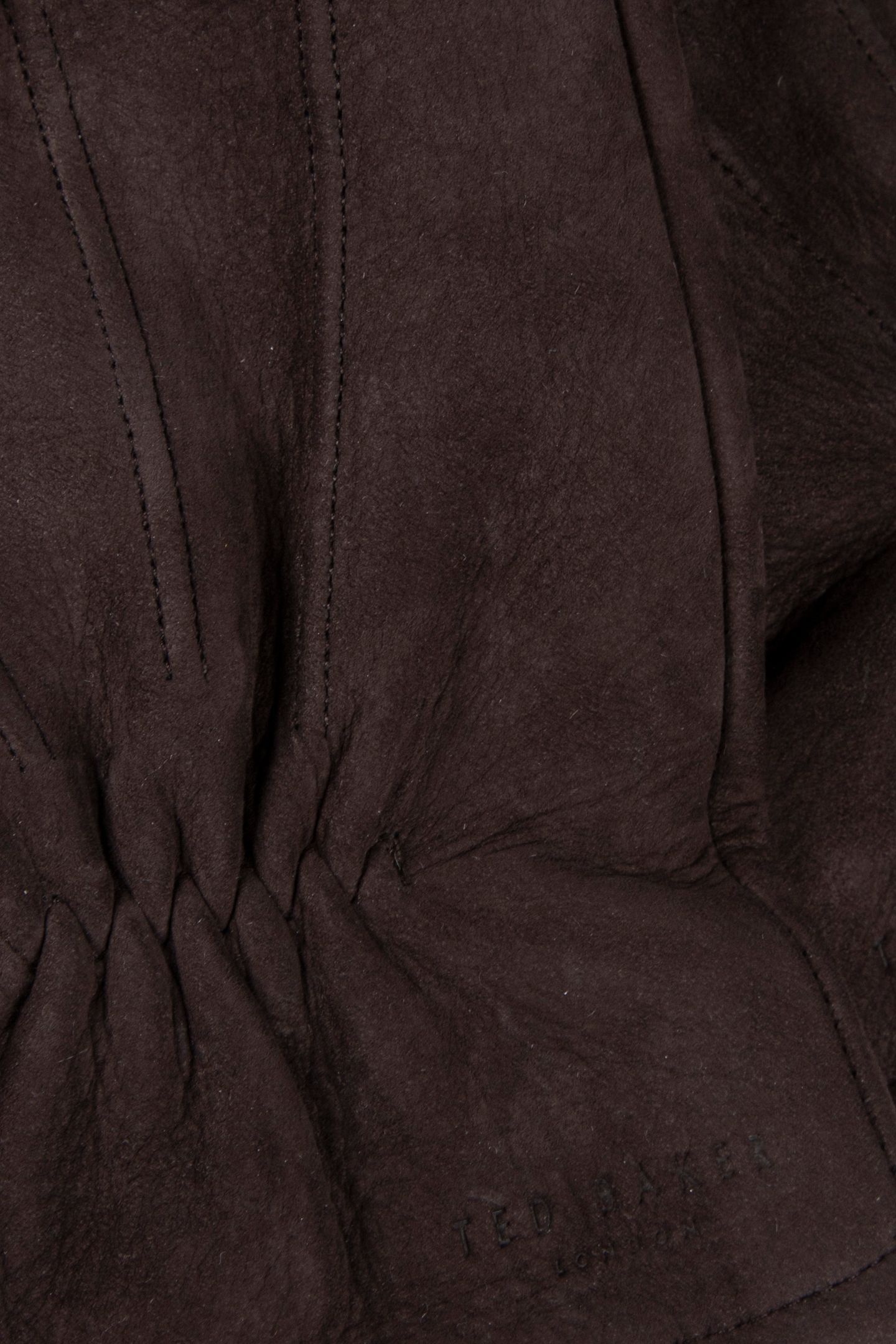 SUEDE LEATHER GLOVES BROWN 4