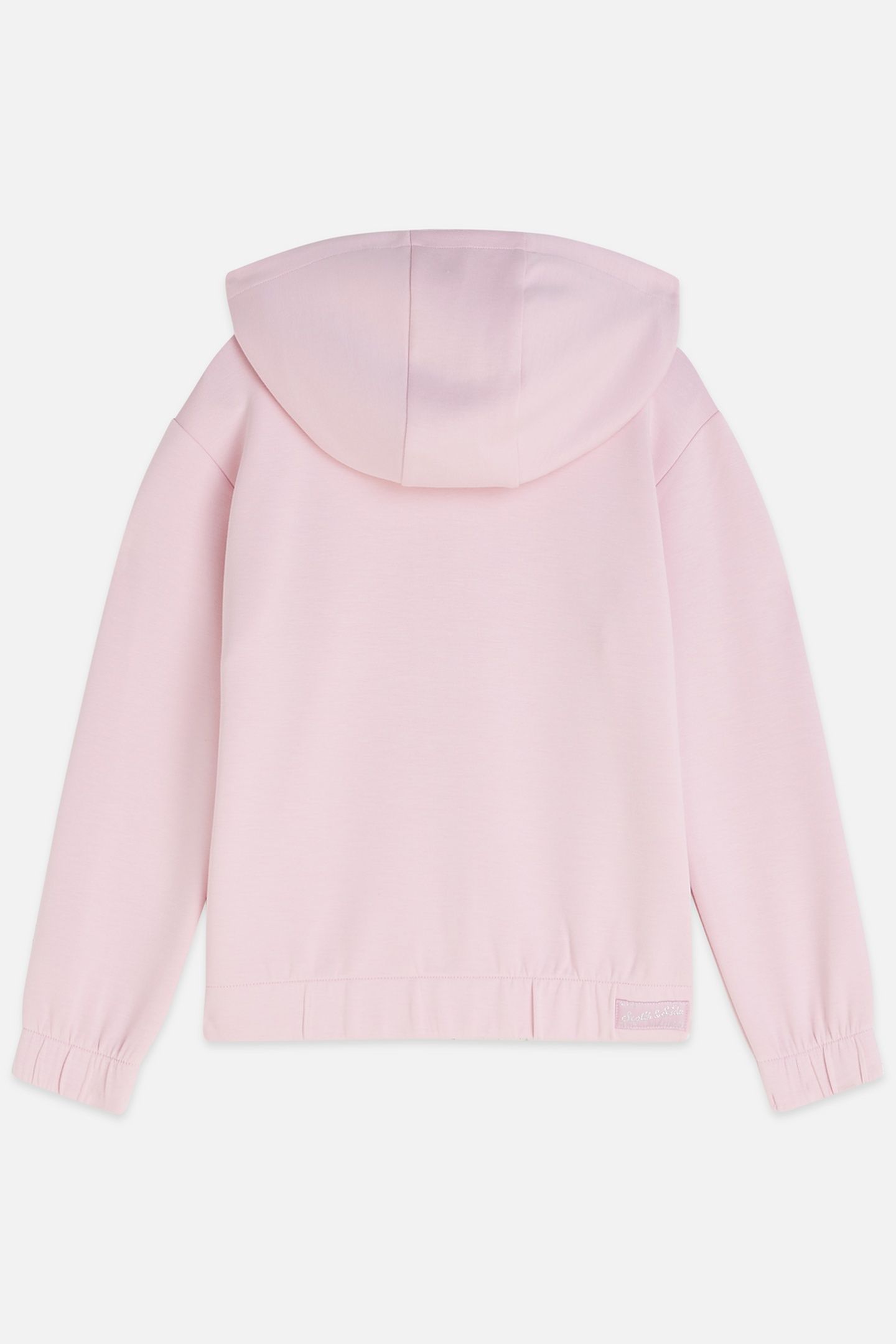 GIRLS VISCOSEBLEND RELAXEDFIT ZIPTHROUGH HOODIE DARK PINK 2