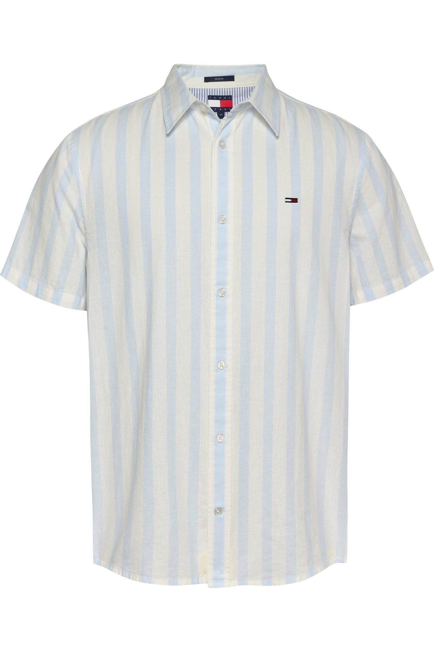 TJM REG LINEN BLEND SWEET BLUE/ECRU 4