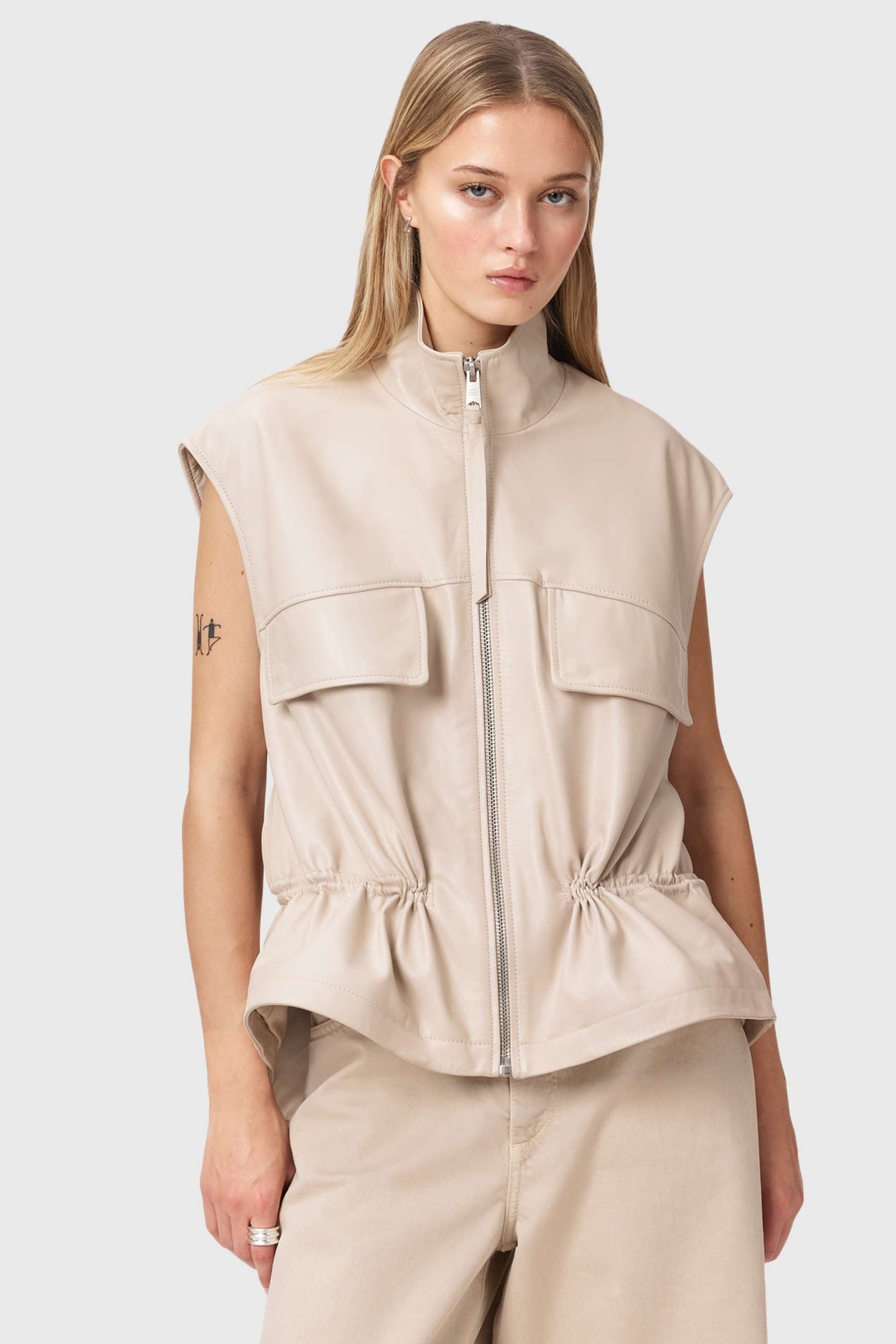 FLOR GILET ANTIQUE WHITE 6