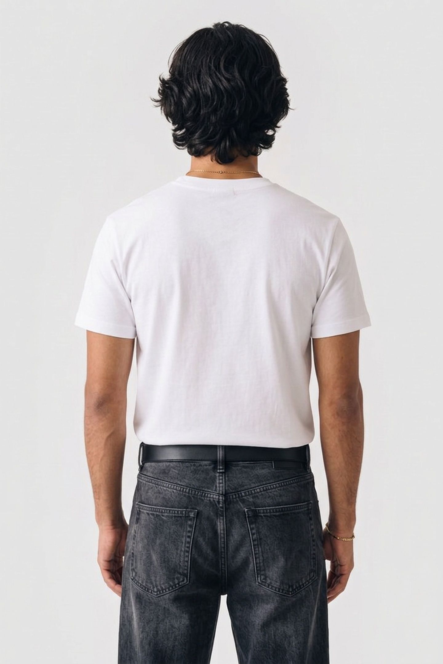 UNISEX T-SHIRT SHORT SLEEVE CAPERS WHITE 4