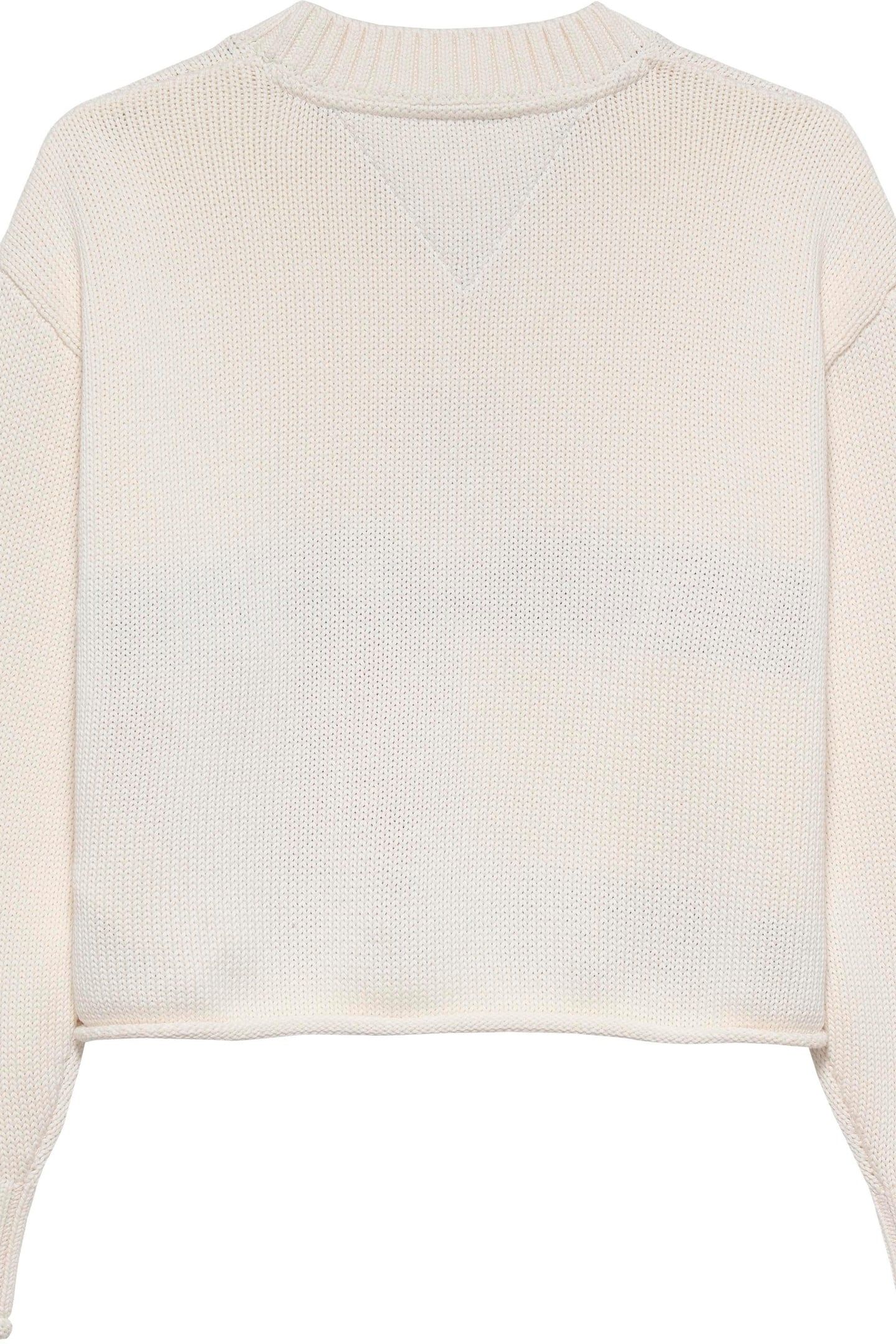 GIRLS HERITAGE SWEATER IVORY SILK 3