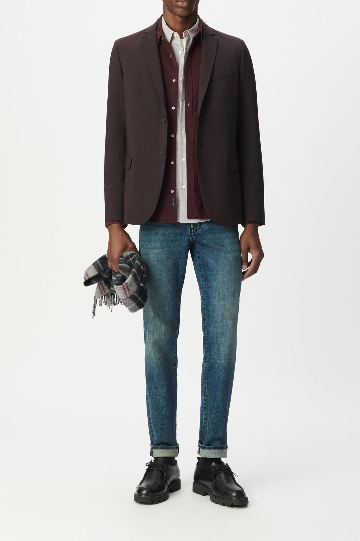PLUM CHECK TRAVEL SUIT SUIT JACKET 3