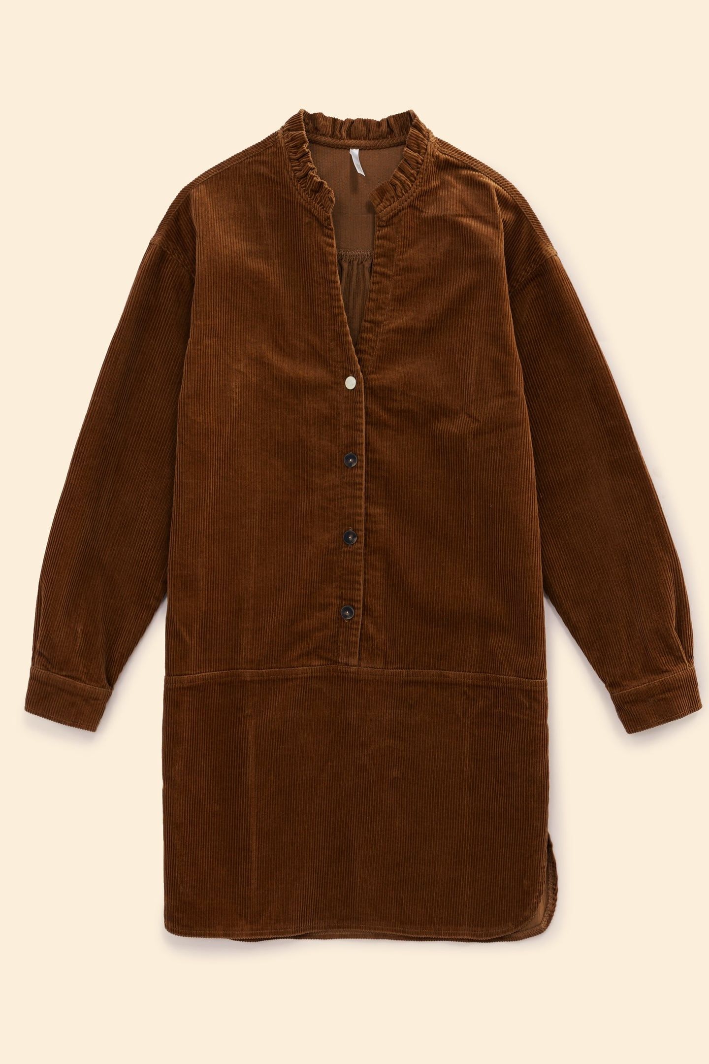 CAMEL CORDUROY DRESS 4