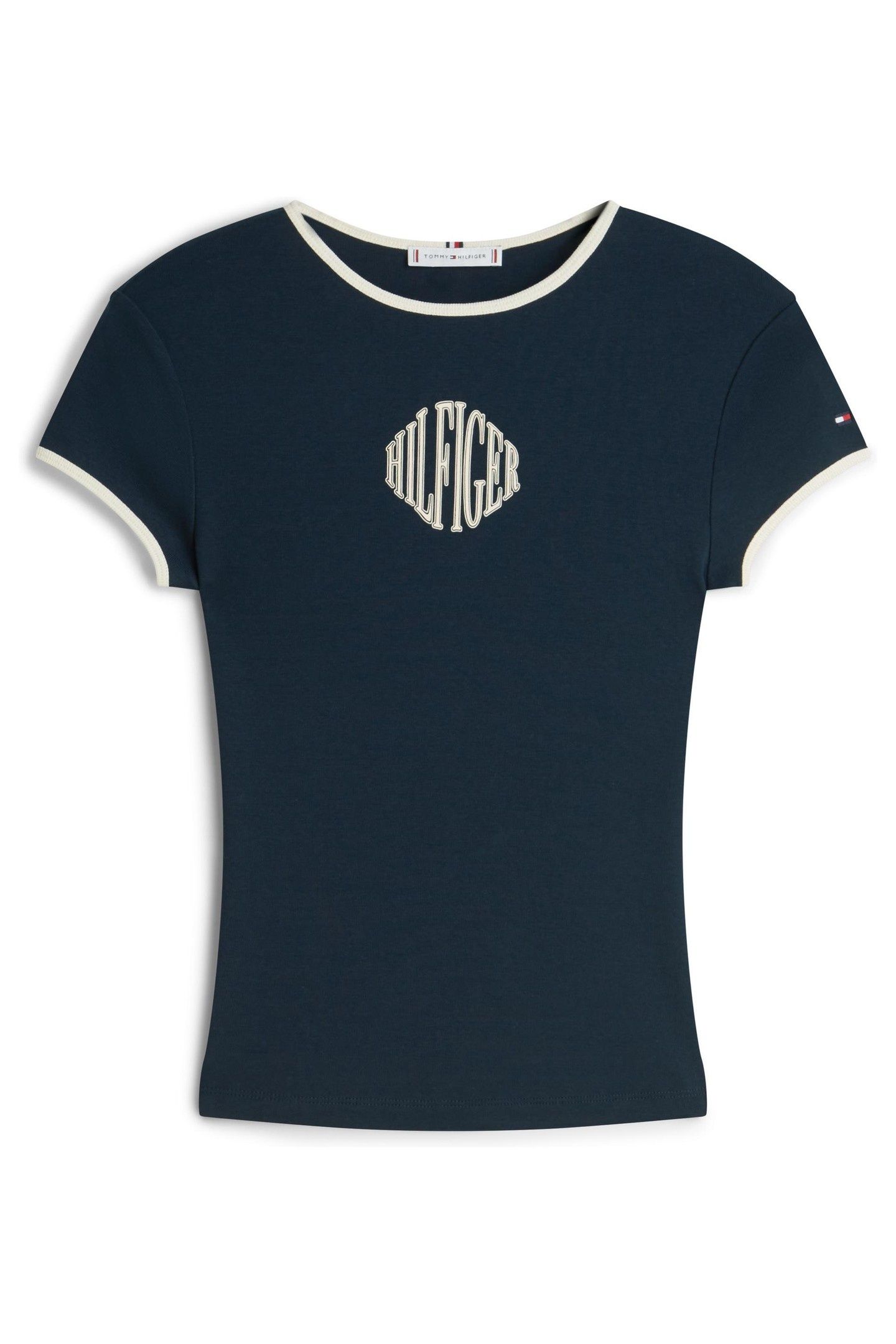 VARSITY SLIM RINGER DARK NIGHT NAVY 1