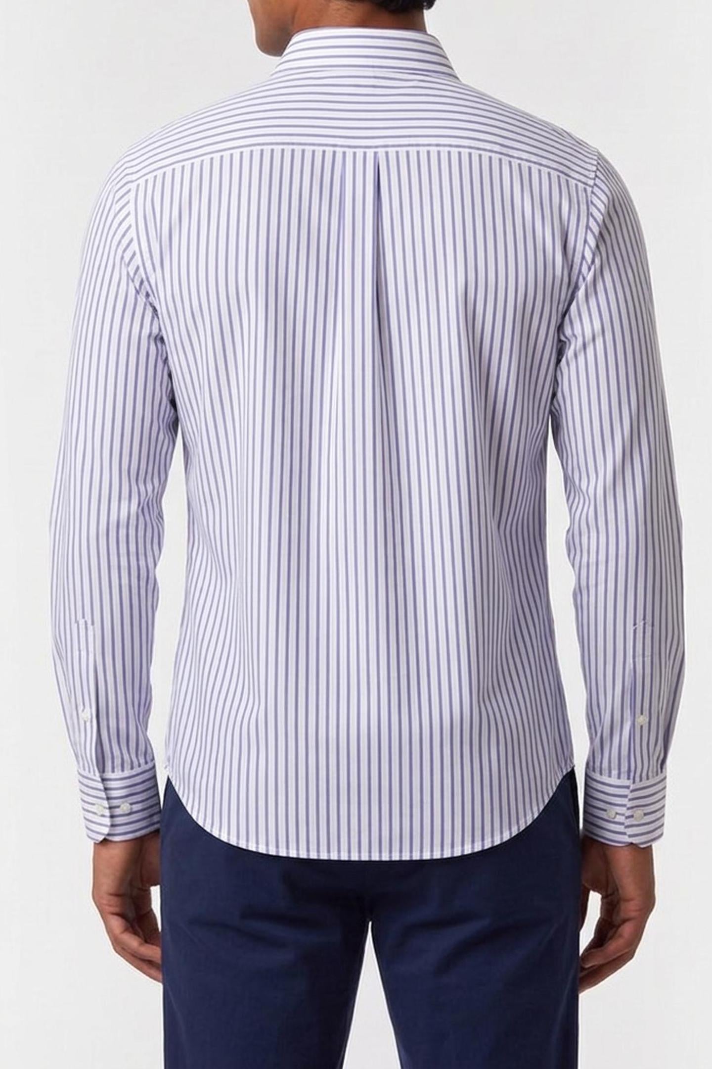 LS THIN DBL STRIPE SHIRT BRILLIANT WHITE 2