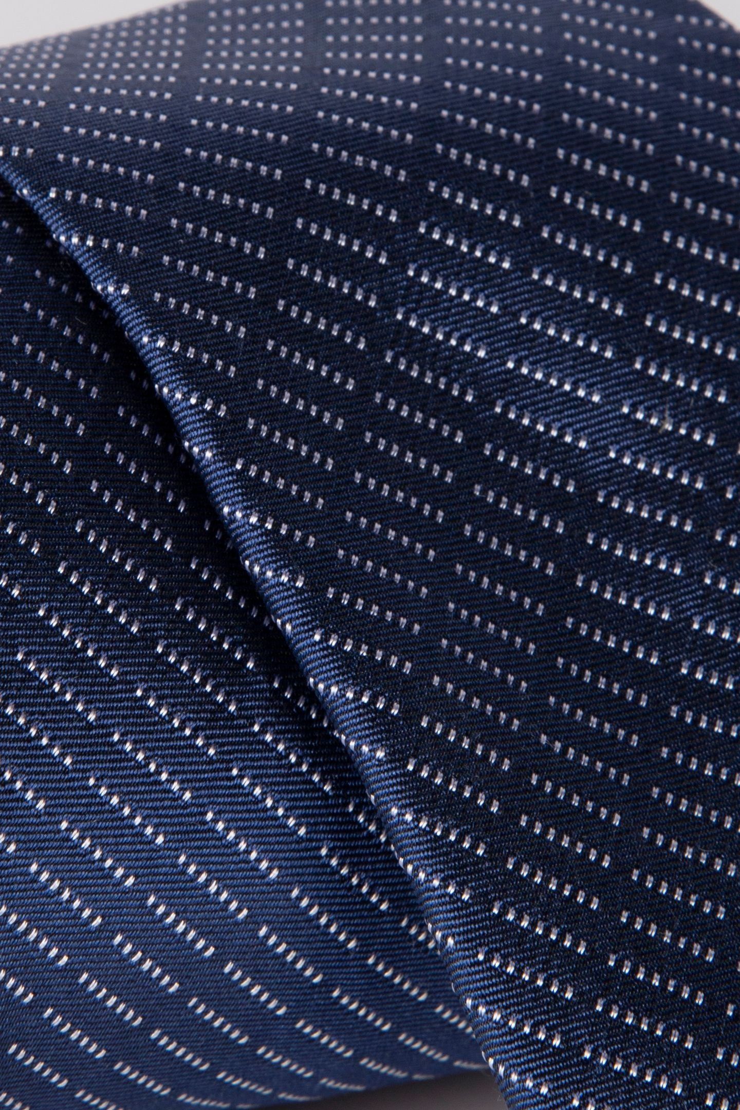 MODERN VERTICAL STRIPE TIE NAVY 4