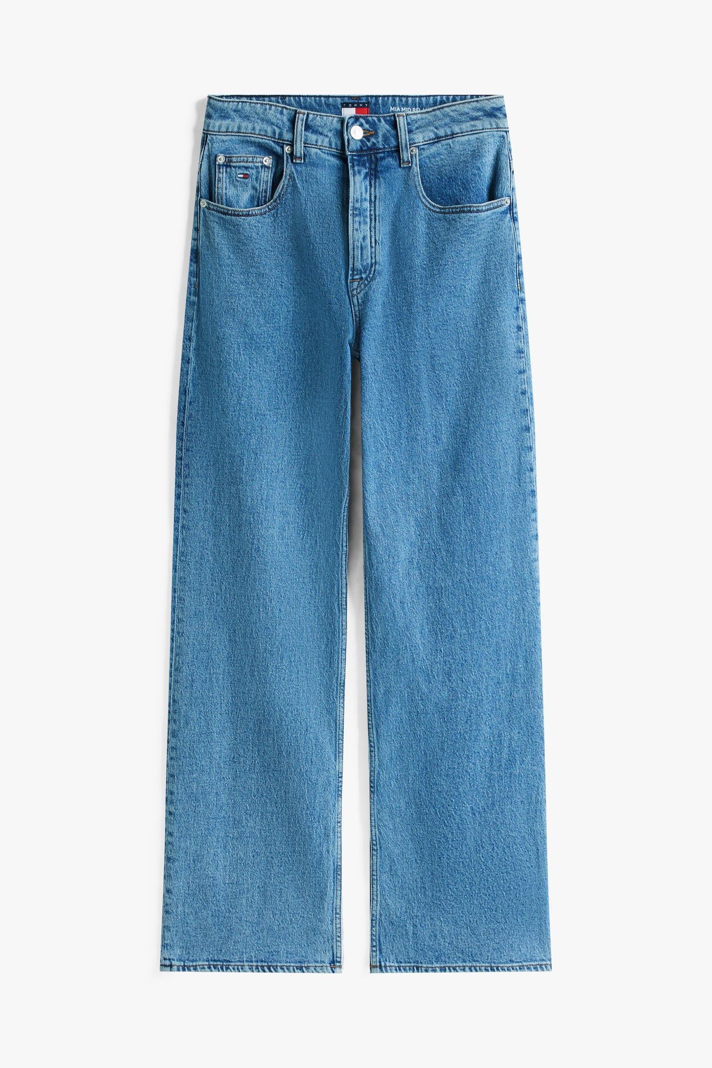 MIA MID RISE RELAXEDD STRAIGHT DENIM MID LIGHT BLUE 4