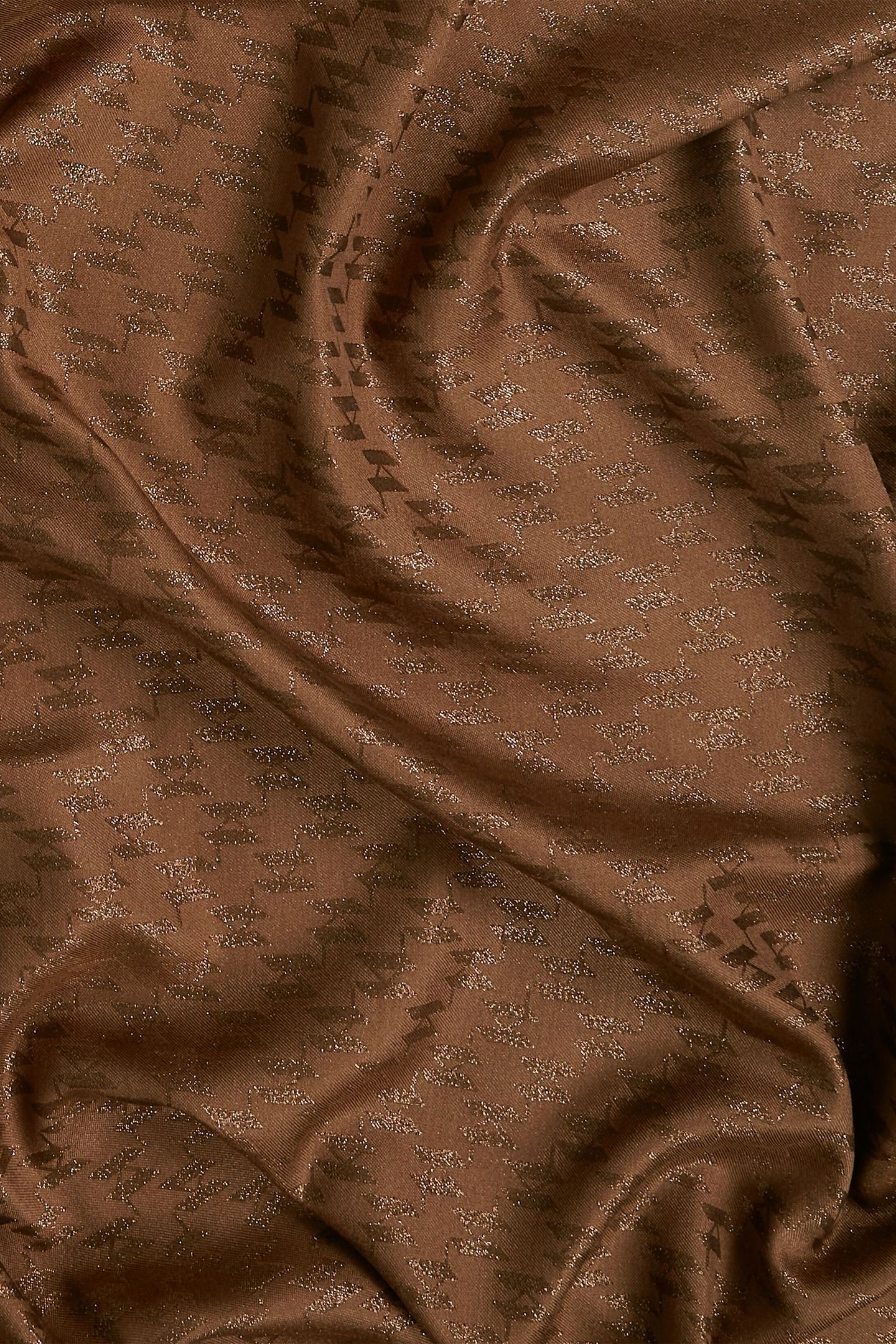 MONOGRAM LUREX JKRD SCARF FRIAR BROWN 3