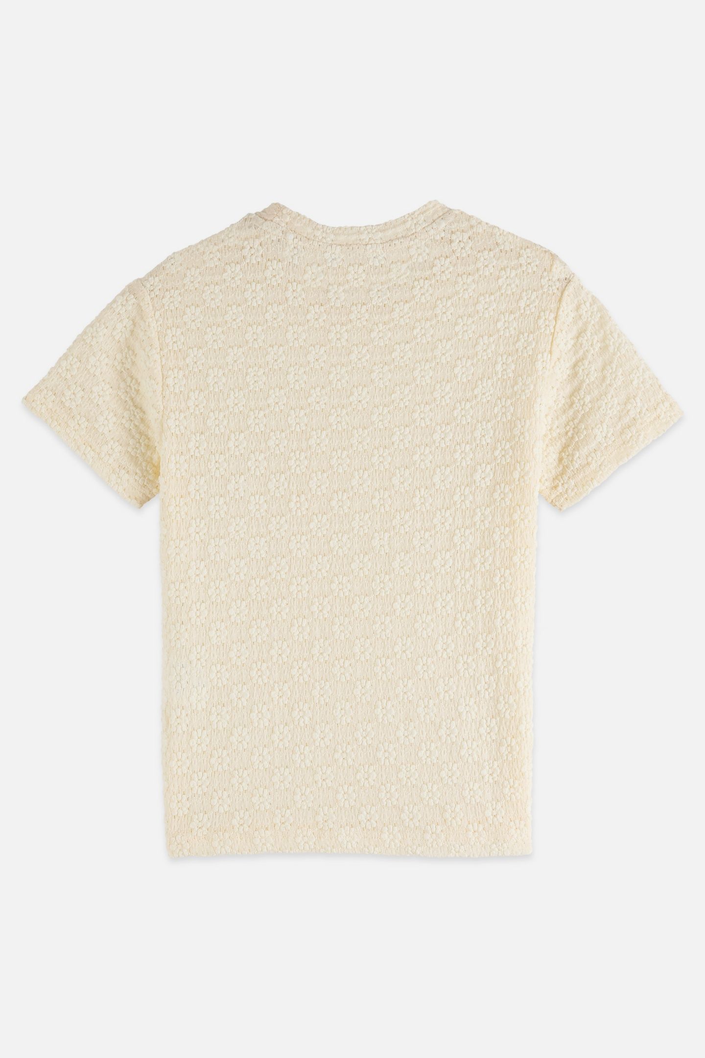 OPEN STRUCTURE SLIM FIT T-SHIRT EGGNOG 2
