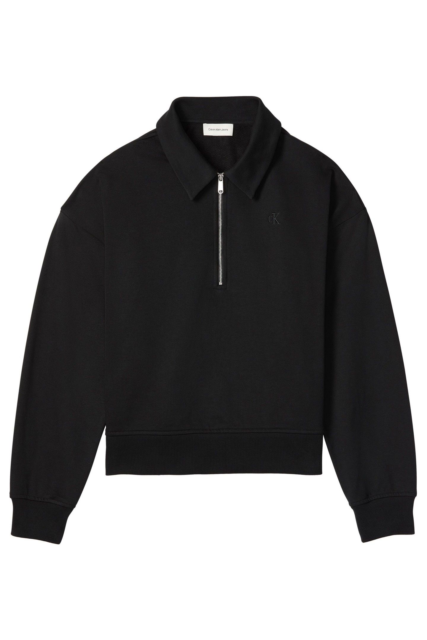 LS ARCHIVE TERRY 1/4 ZIP BLACK 1