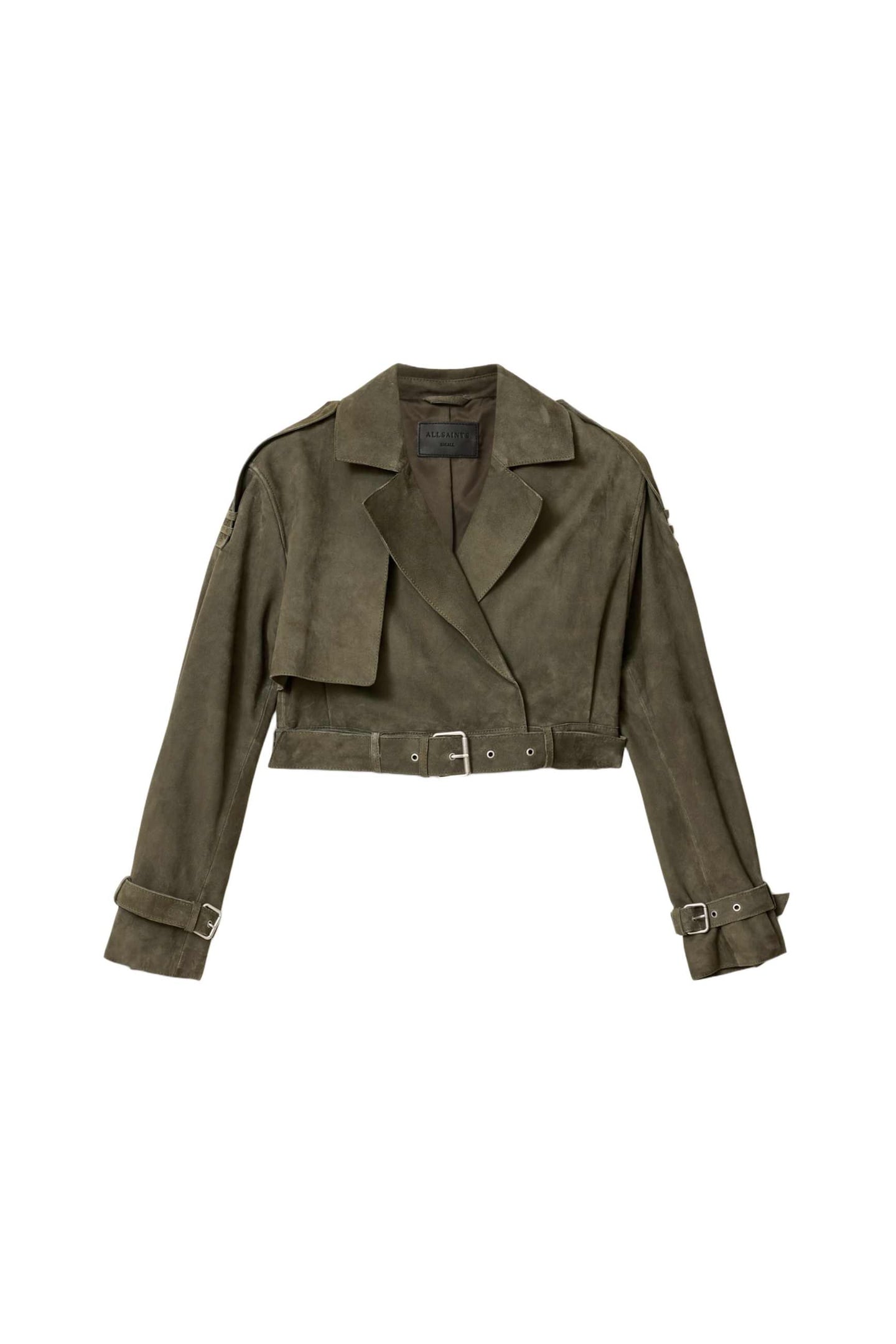 OPHELIA SUEDE JACKET CALEDONE GREEN 4