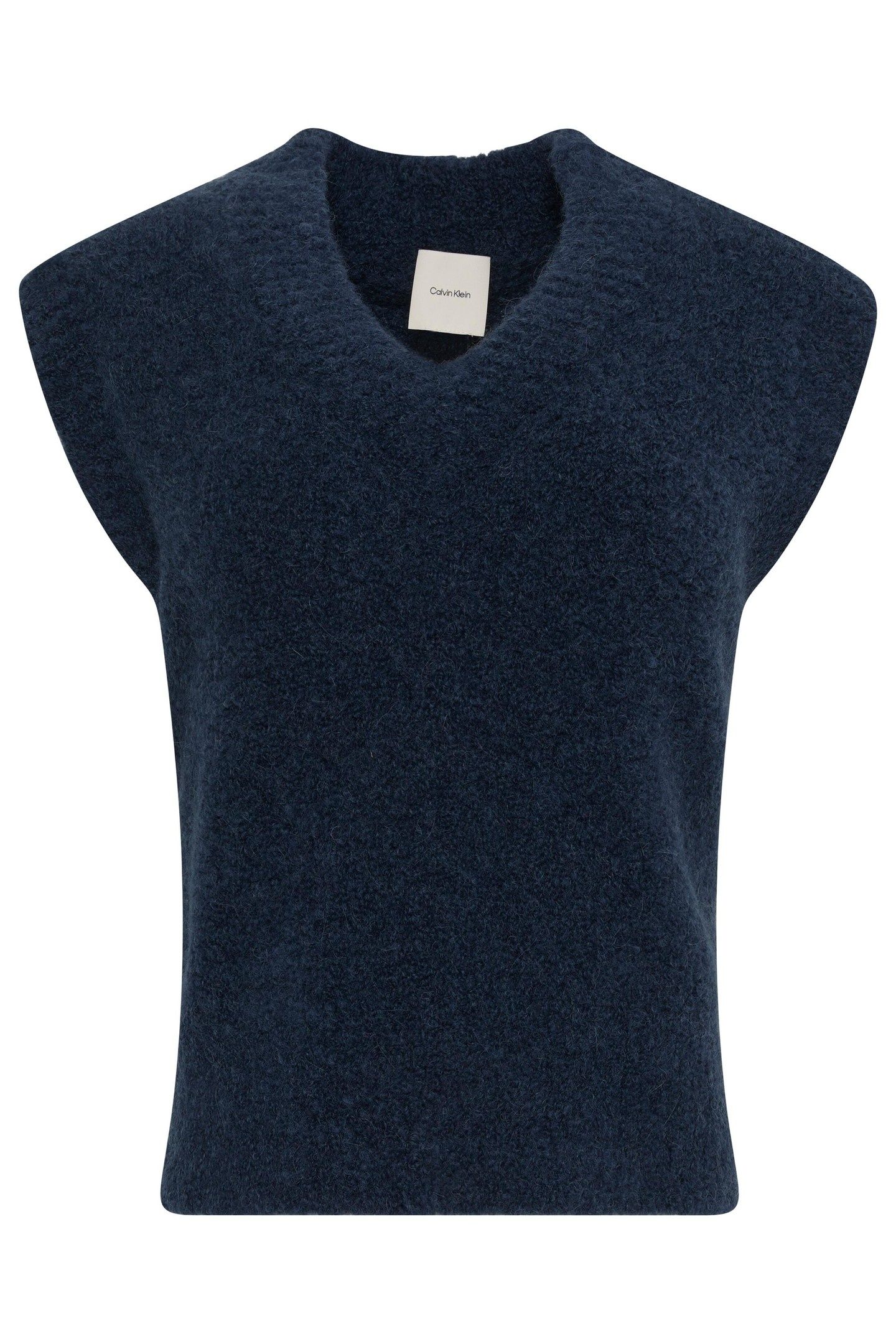 OVERSIZED BOUCLE VEST DARK SAPPHIRE 3