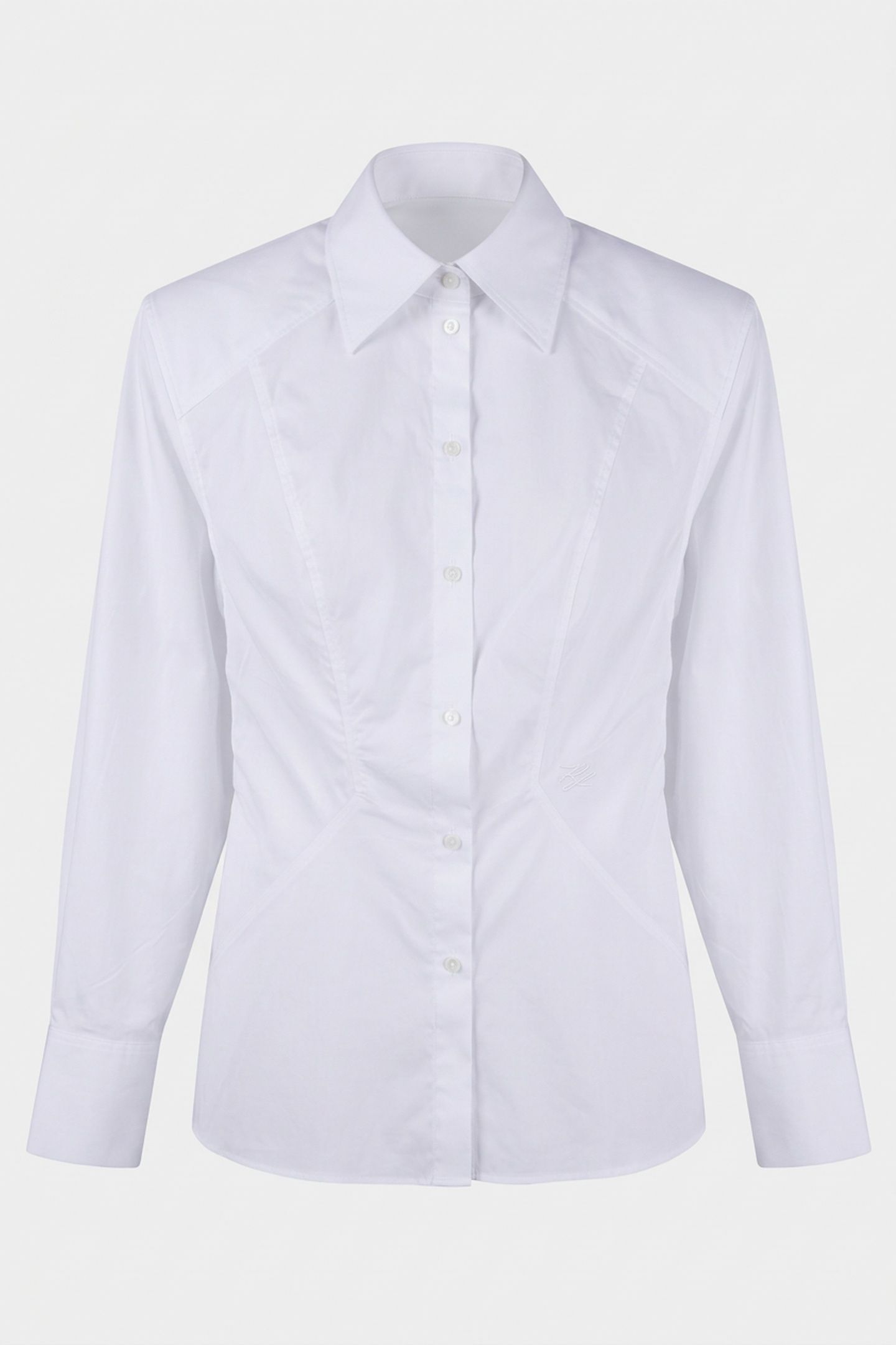 STUDIO POPLIN STRETCH BLOUSE WHITE 3