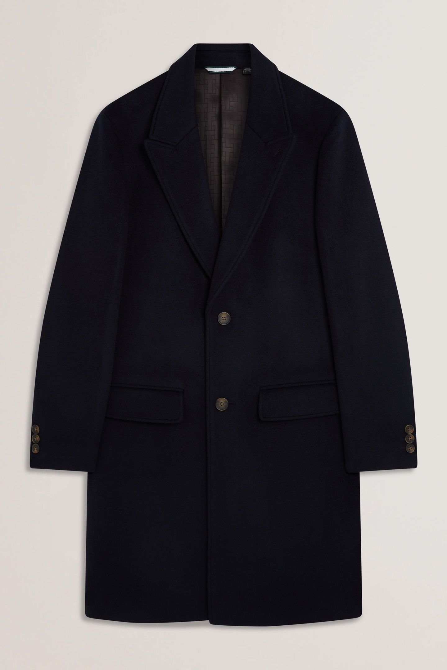 WILDING WOOL BLEND OVERCOAT NAVY 1