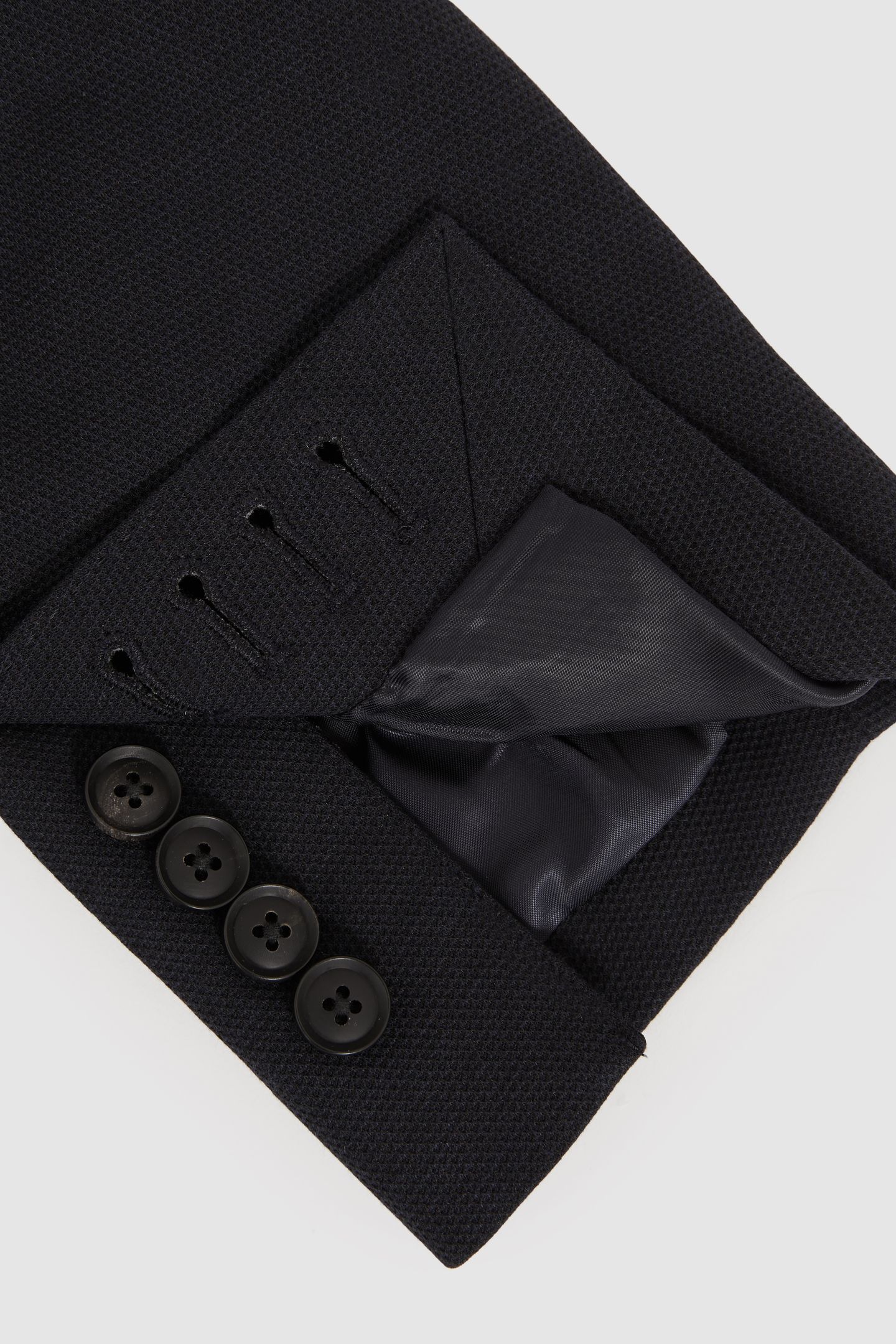 SB 2B NOTCH TEXTURED JERSEY BLAZER NAVY 7