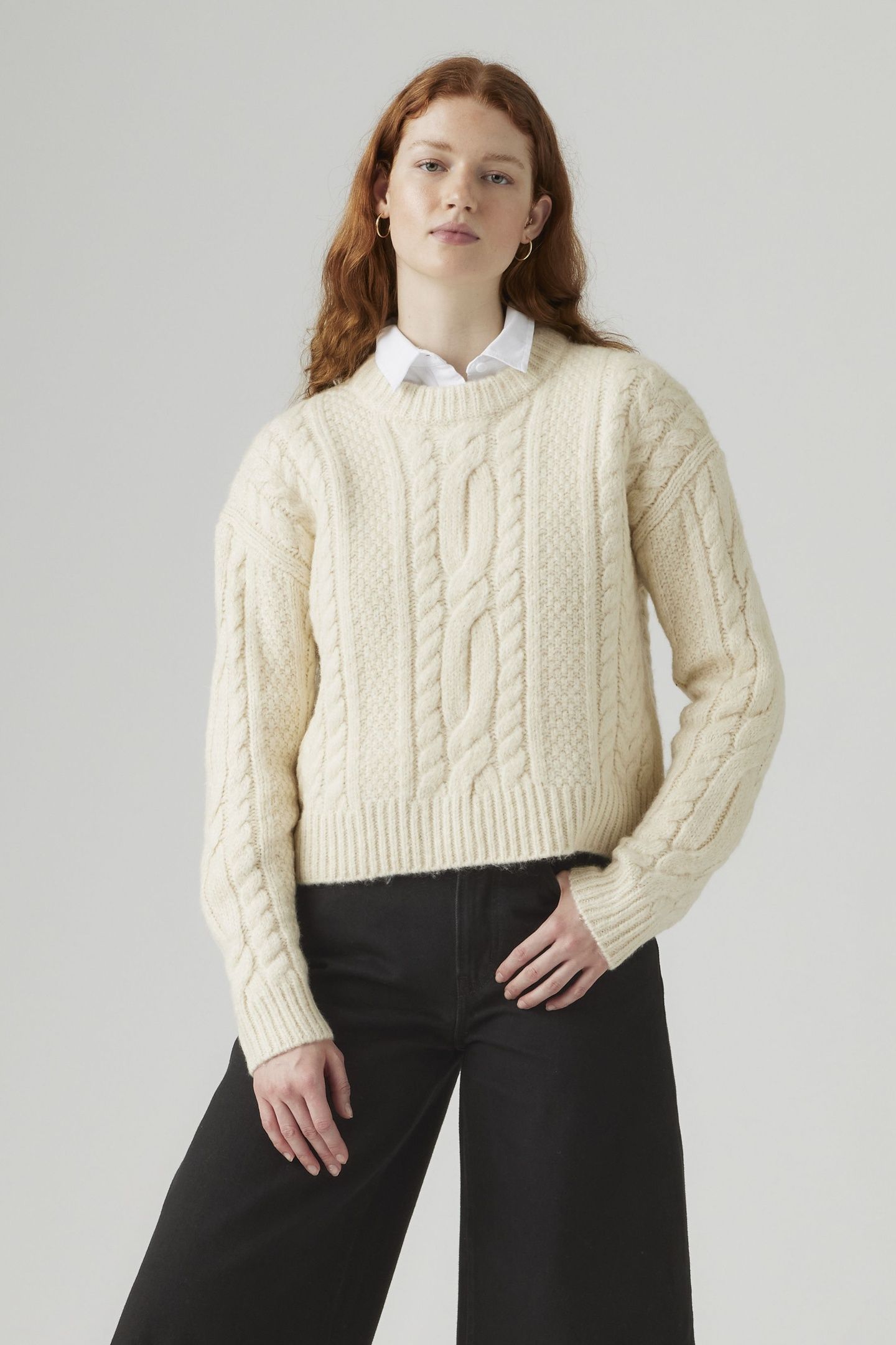 INES CABLE SWEATER 1