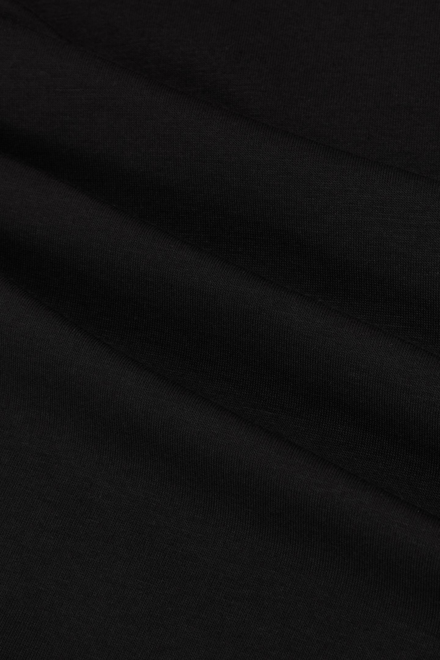 COTTONS CREW NECK TEE BLACK 6