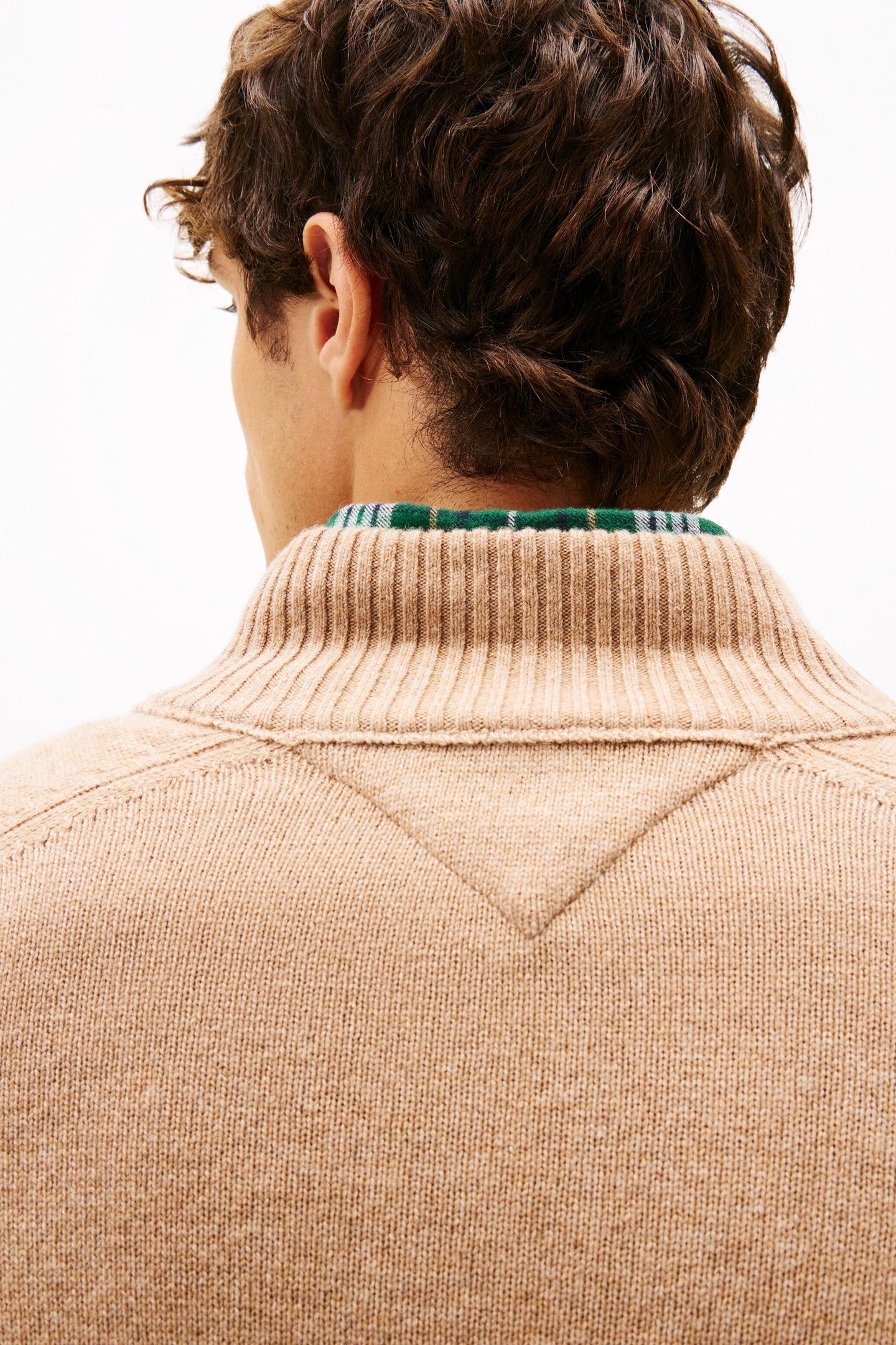 LAMBSWOOL ZIP MOCK SAFARI CANVAS HEATHER 5