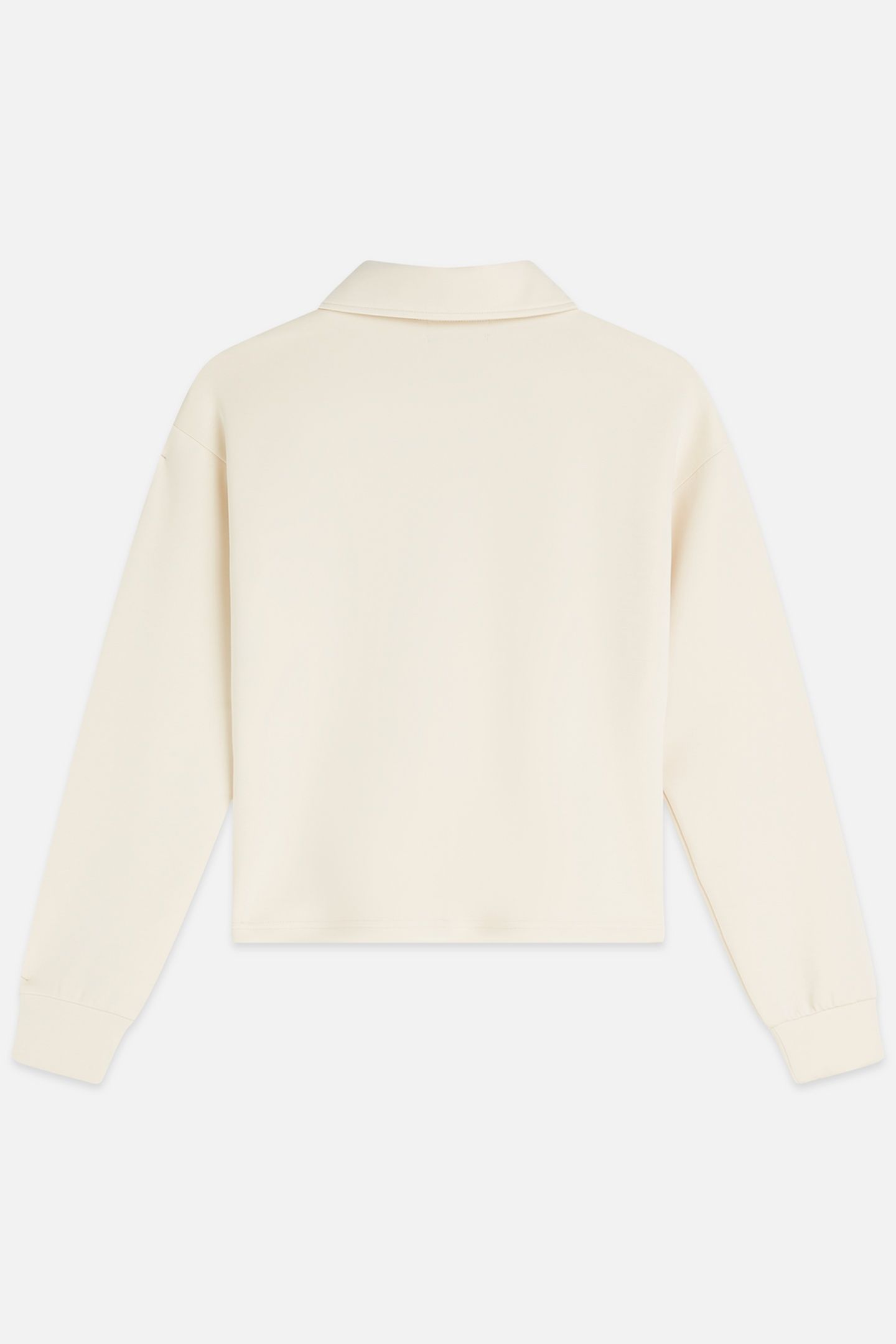 ZIP THROUGH TENCEL SWEATSHIRT EGGNOG 2