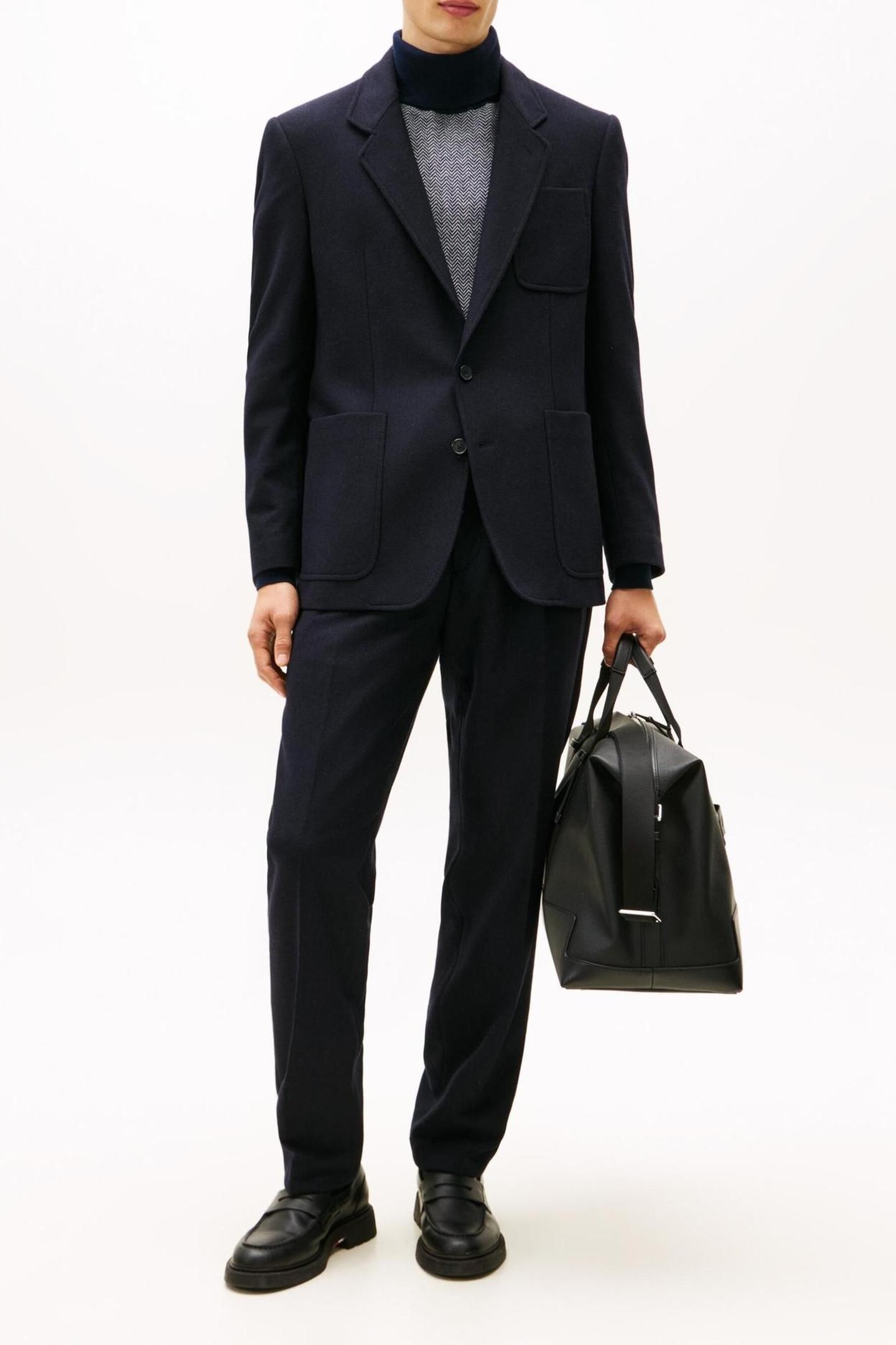 SOFT TECH WOOL PANTS BLUE 2