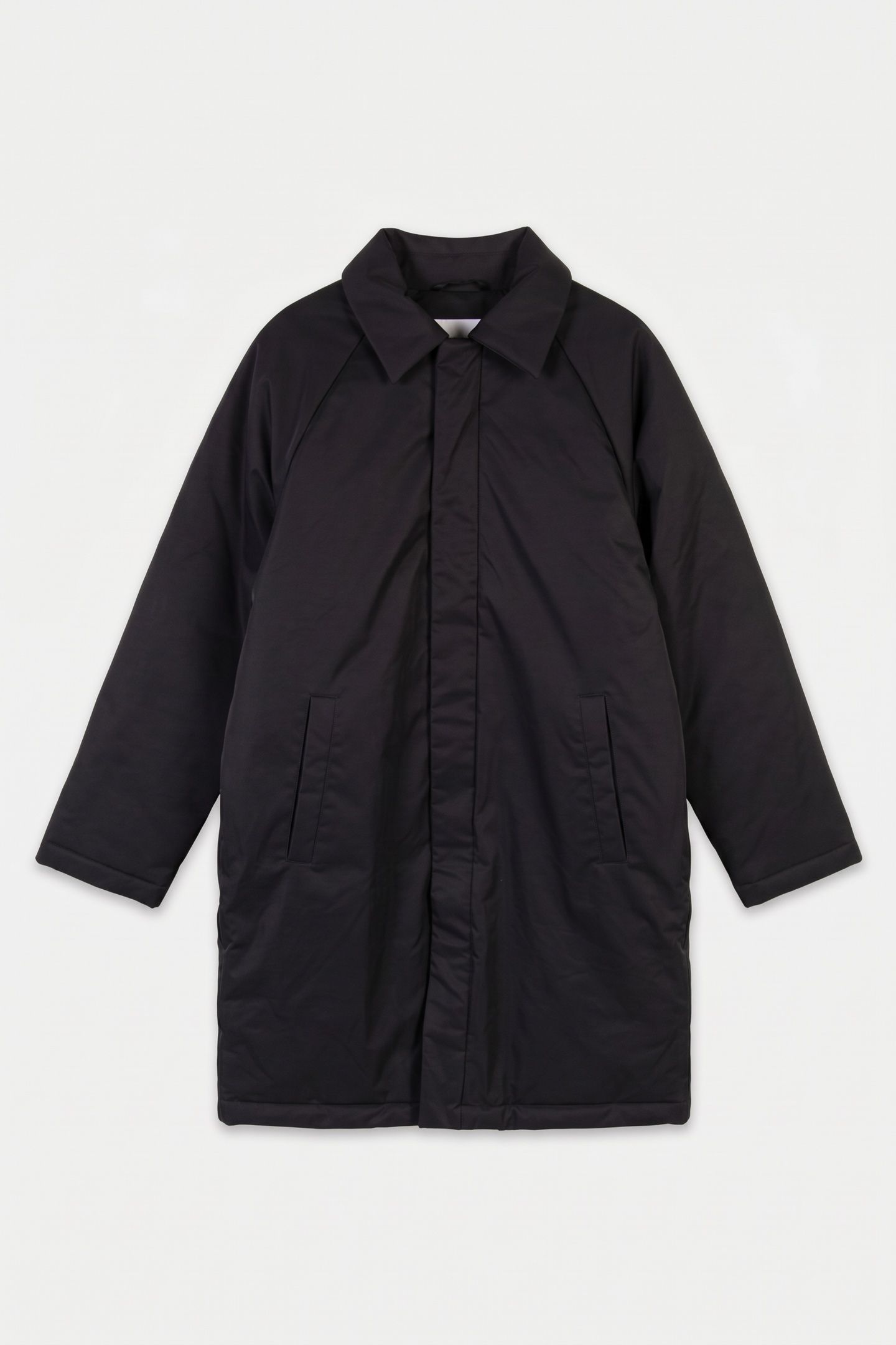 LS LONG FILLED CAR COAT BLACK 3
