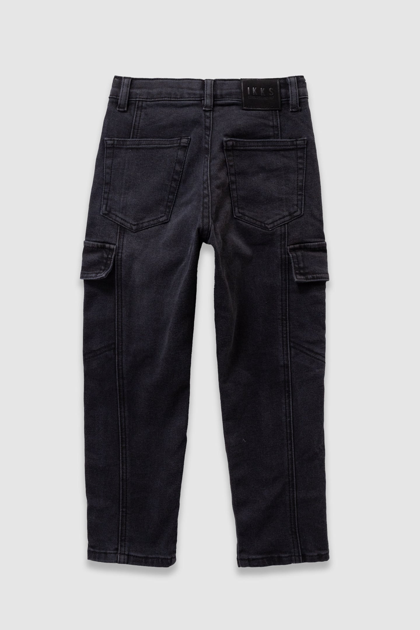 BOYS’ GREY CARGO-STYLE RELAXED JEANS 2