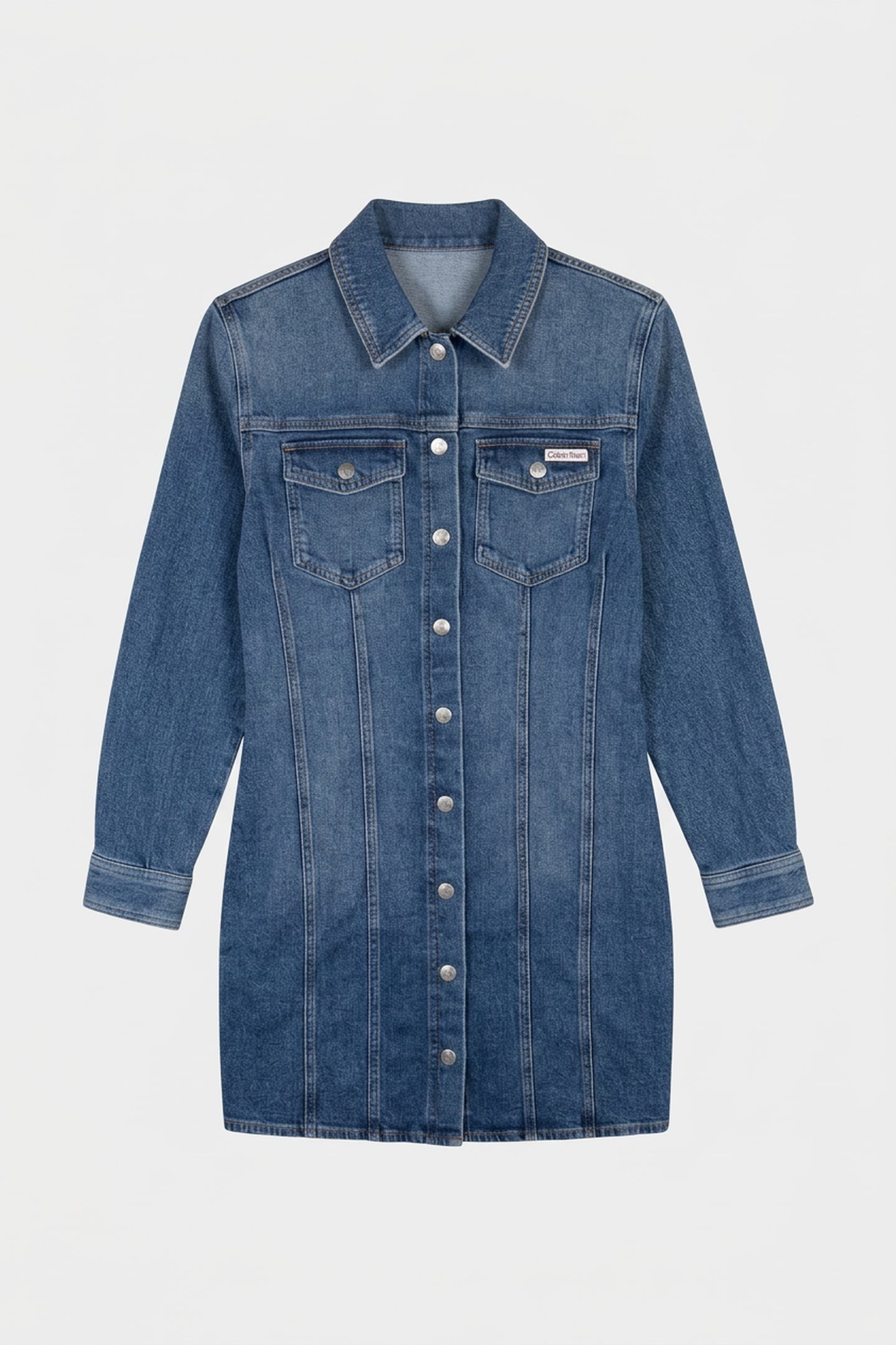 LS DENIM MINI DRESS COLD SPRINGS 3