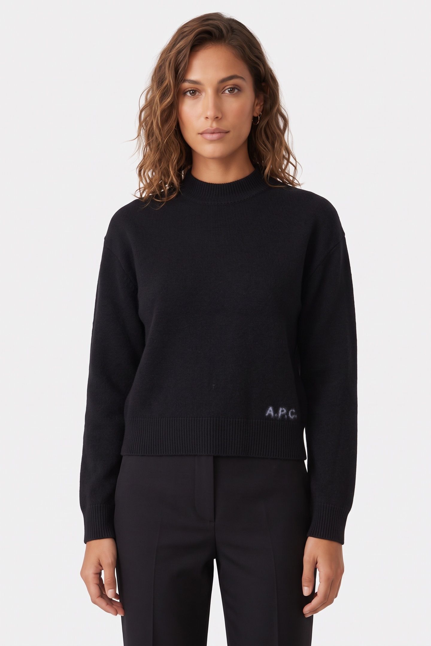 SWEATER CREW NECK BLACK 2