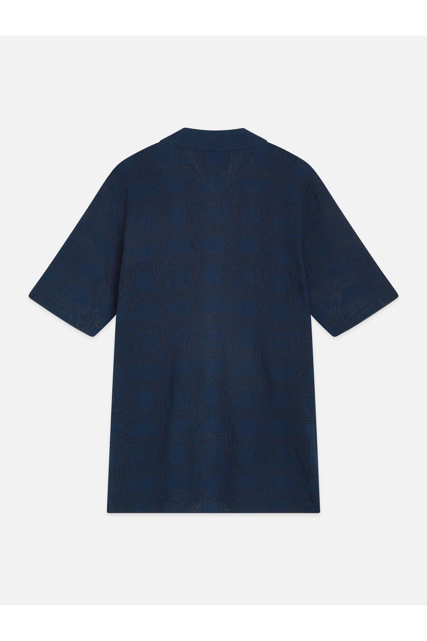 TONEONTONE KNITTED SHORT SLEEVE SHIRT NAVY 2