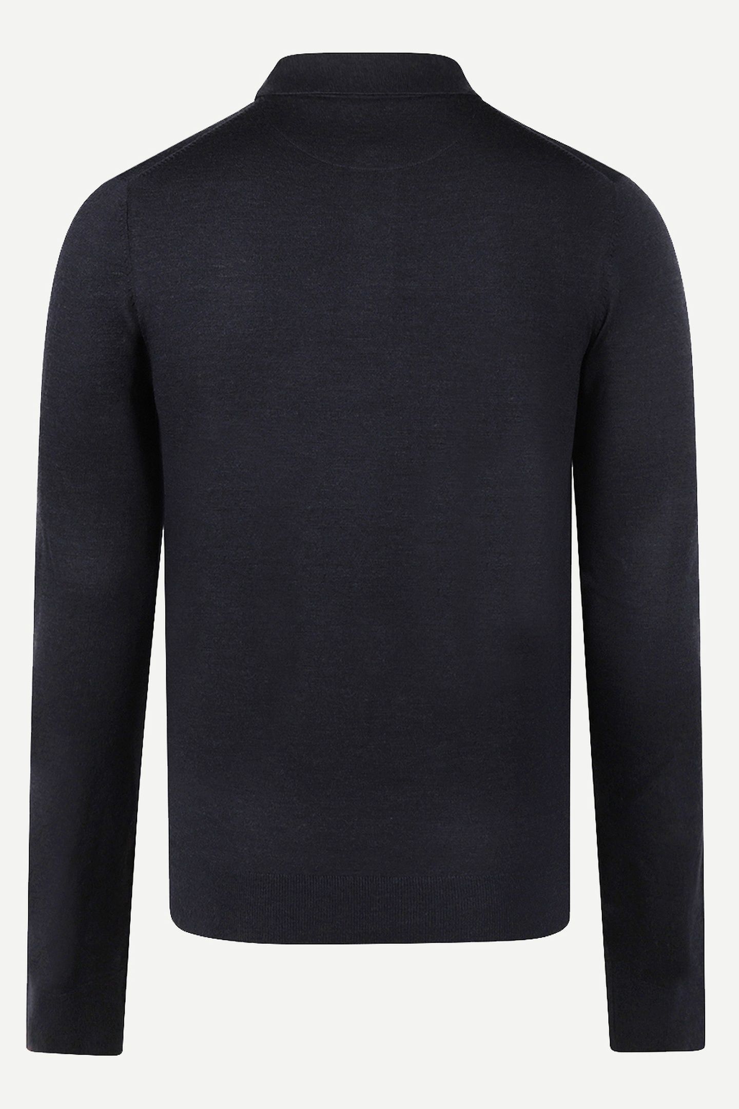 FINE MERINO L/S POLO NAVY 7