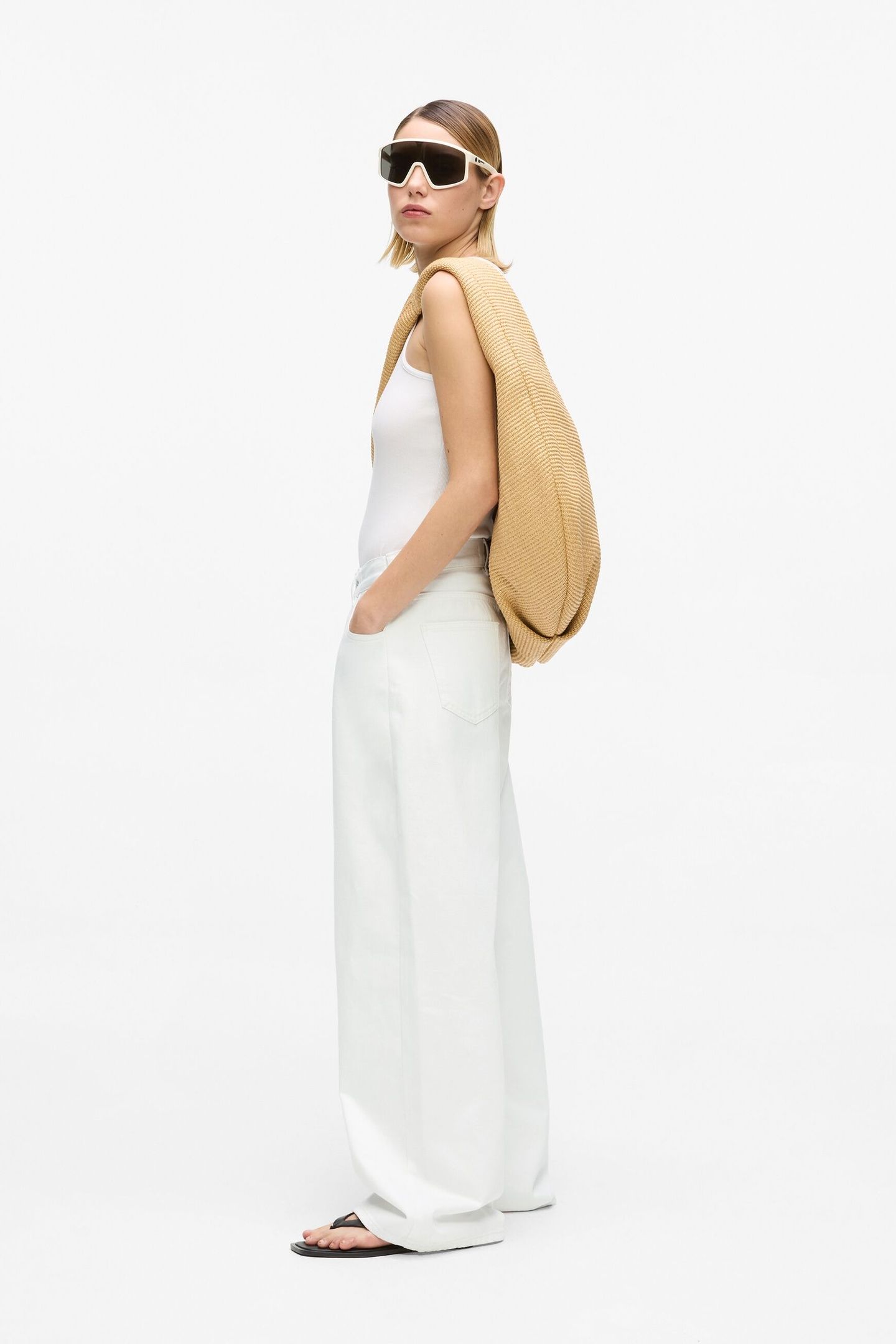 KLJ LR WIDE LEG DENIM WHITE DENIM 2