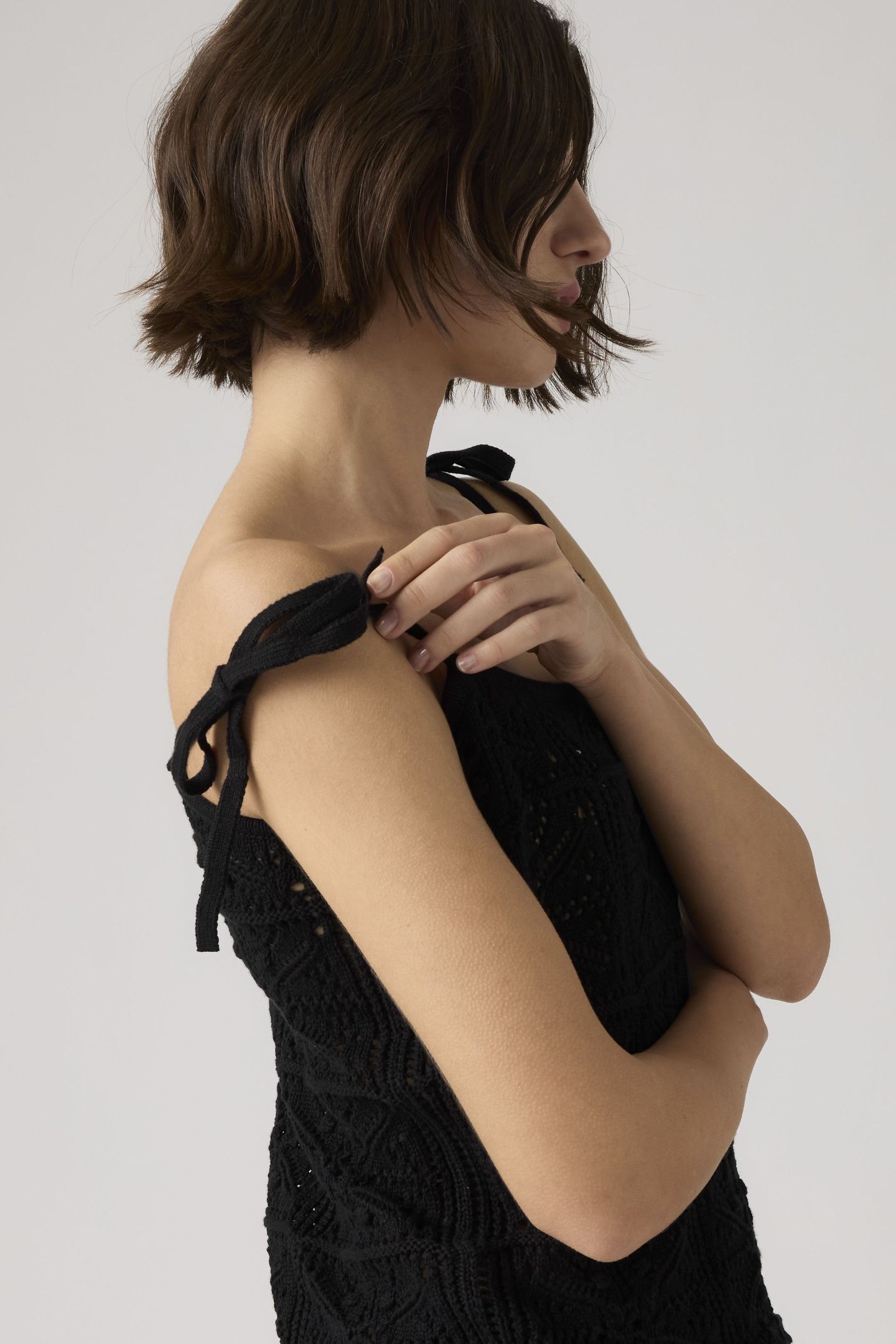 ABBEY TIE-SHOULDER SWEATER TANK TOP 4
