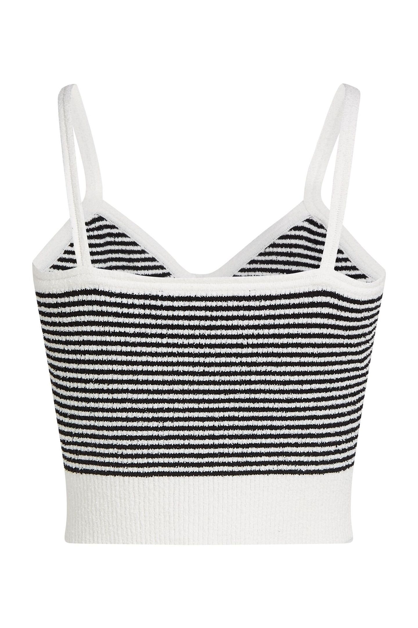 IKON STRIPED KNIT TOP SMALL STRIPE BLACK-WHITE 5