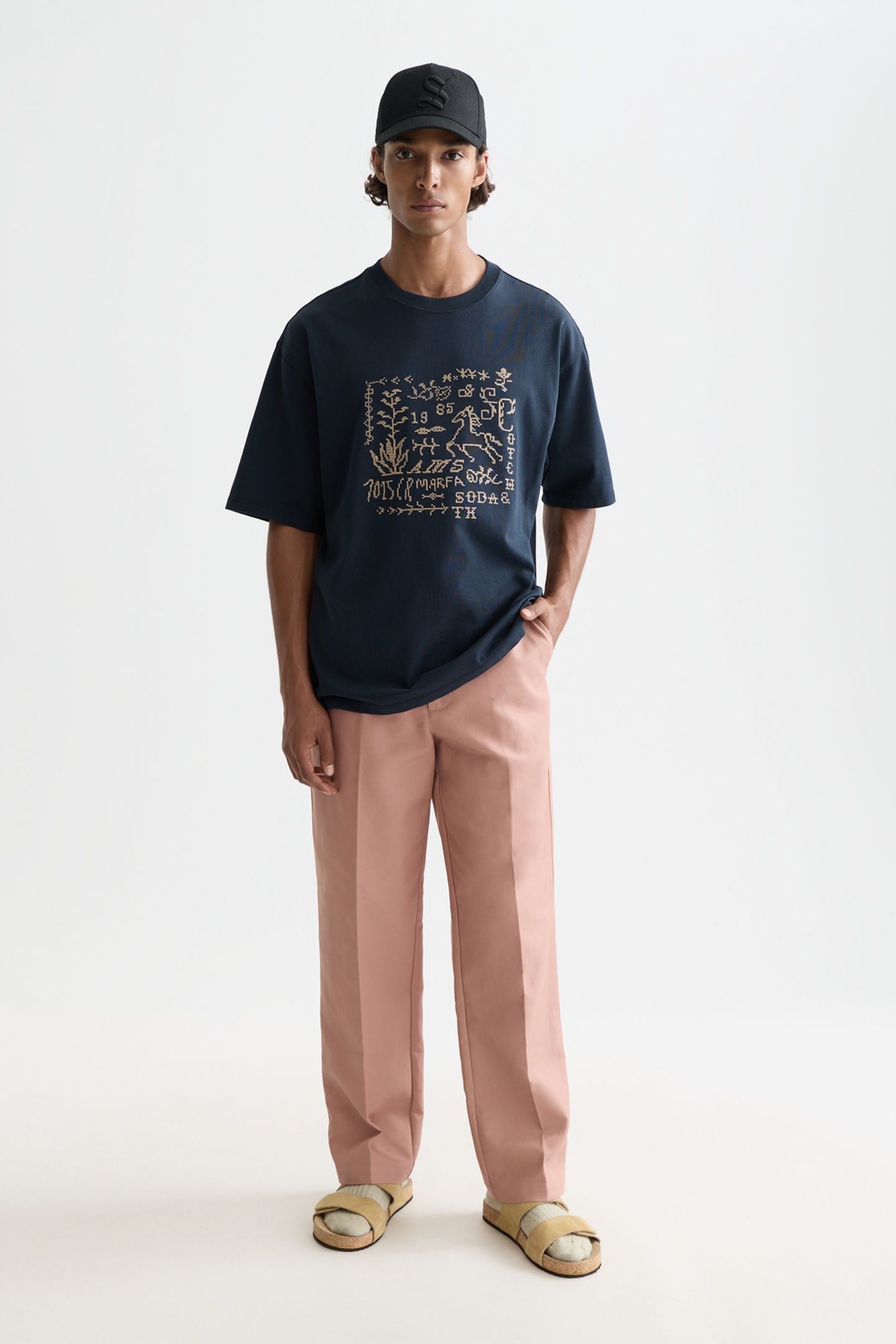OTIS COTTON-TWILL RELAXED STRAIGHT-FIT CHINO DARK PINK 3