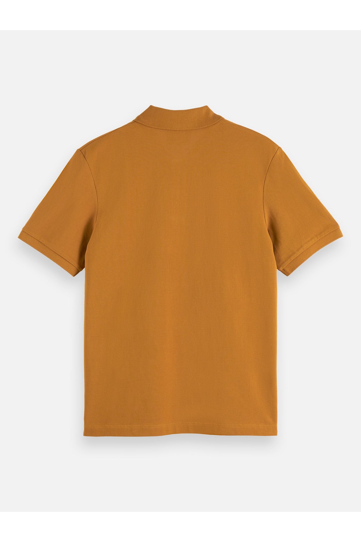 SEASONAL CORE PIQUE CHEST LOGO POLO MEDIUM BROWN 2