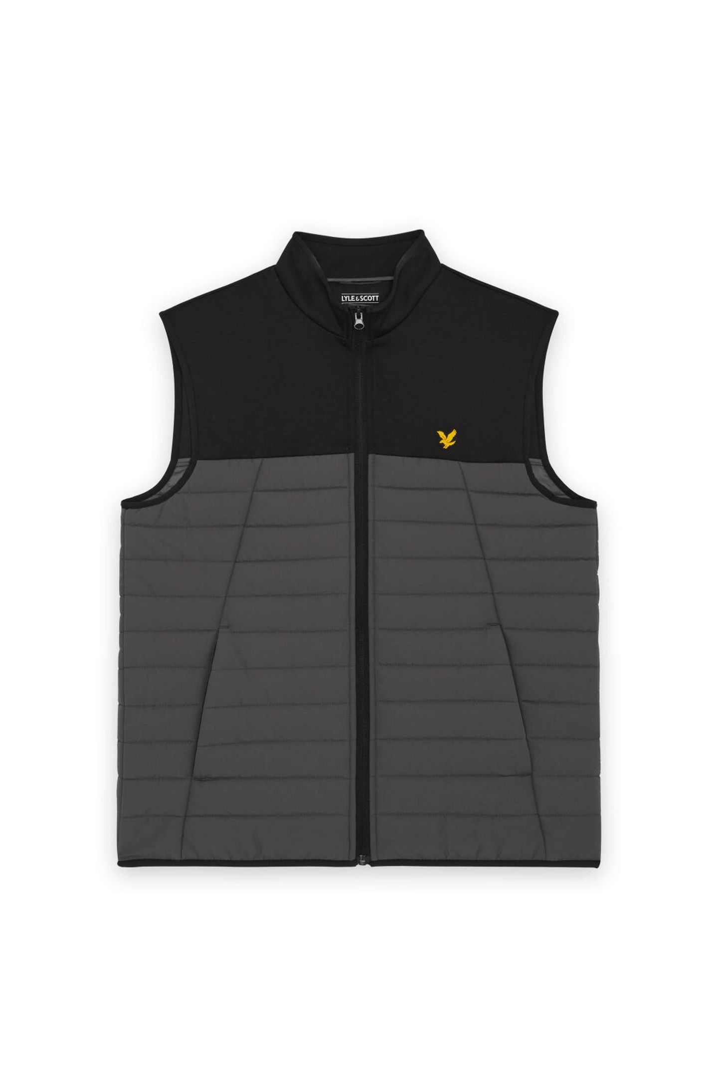 SPORTS FLEECE HYBRID GILET JET BLACK/GRANITE 4